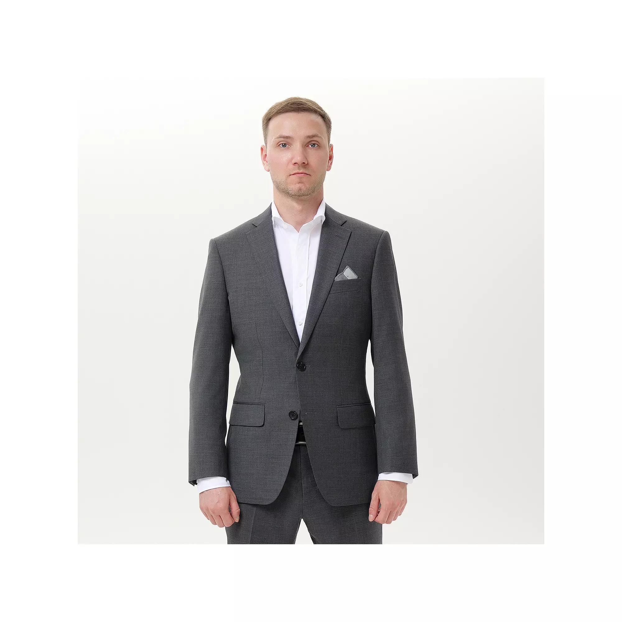 Men's INDOCHINO Gray Slim-Fit Wool Blend Suit Jacket, Size: 46 - Regular Product Image