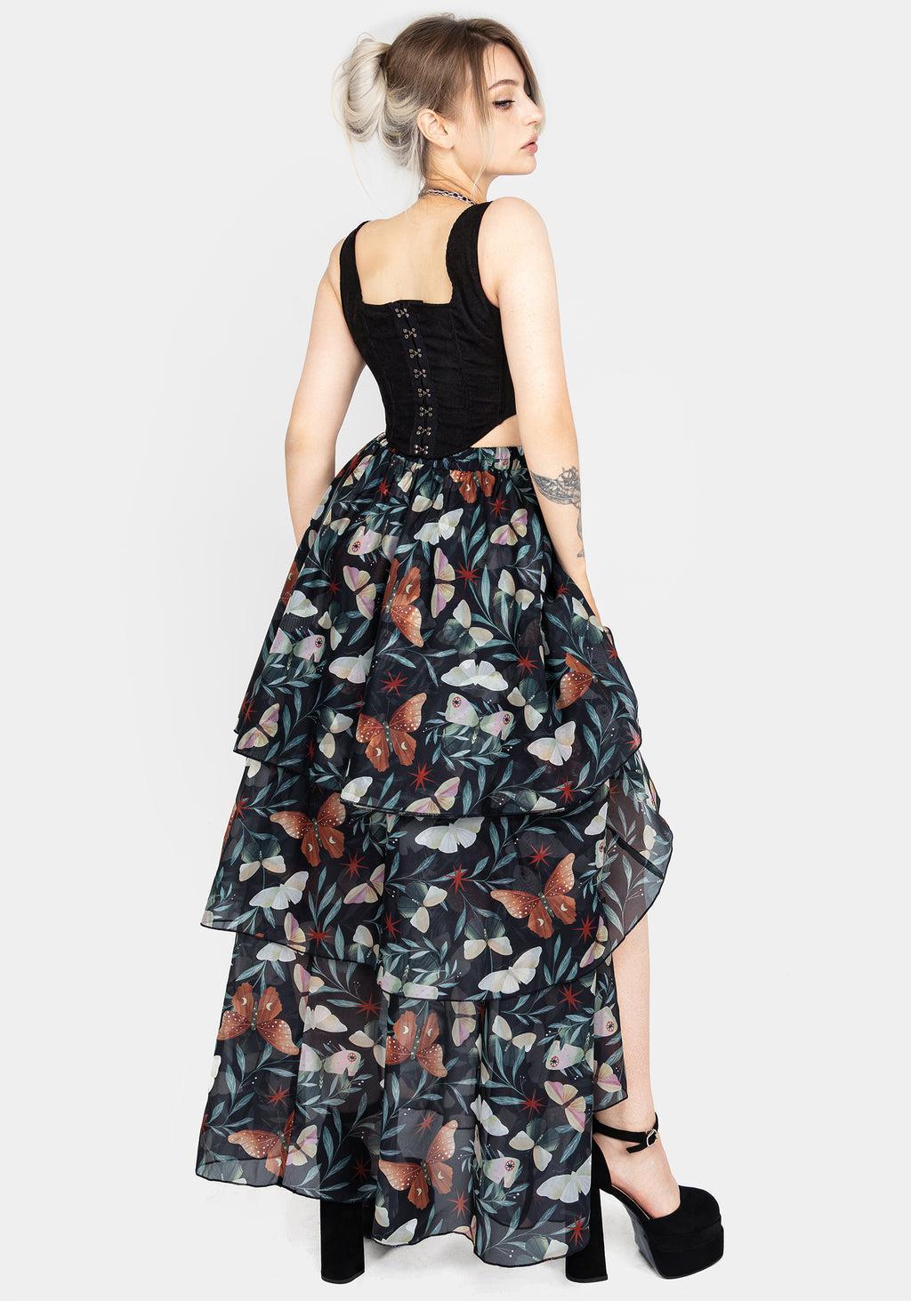 Mariposa Split Tiered Organza Skirt Product Image