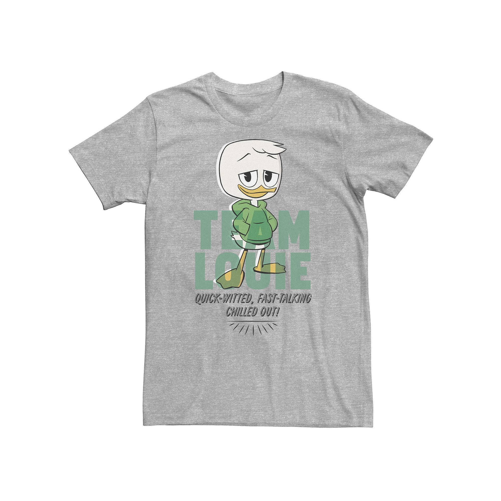 Big & Tall Disney DuckTales Team Louie Quick-Witted Chilled Out Tee, Men's, Size: 4XL, Athletic Grey Product Image