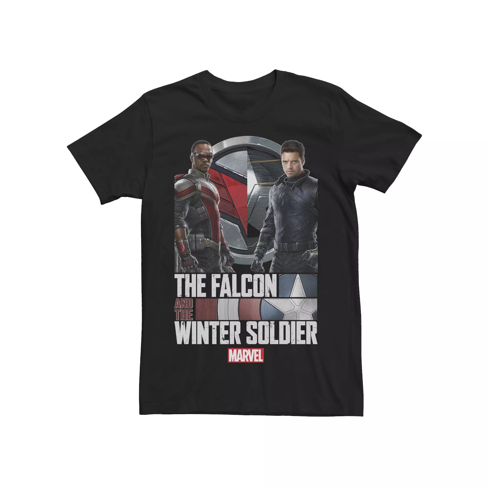 Big & Tall Marvel The Falcon And The Winter Soldier Poster Tee, Men's, Size: 5XL, Black Product Image