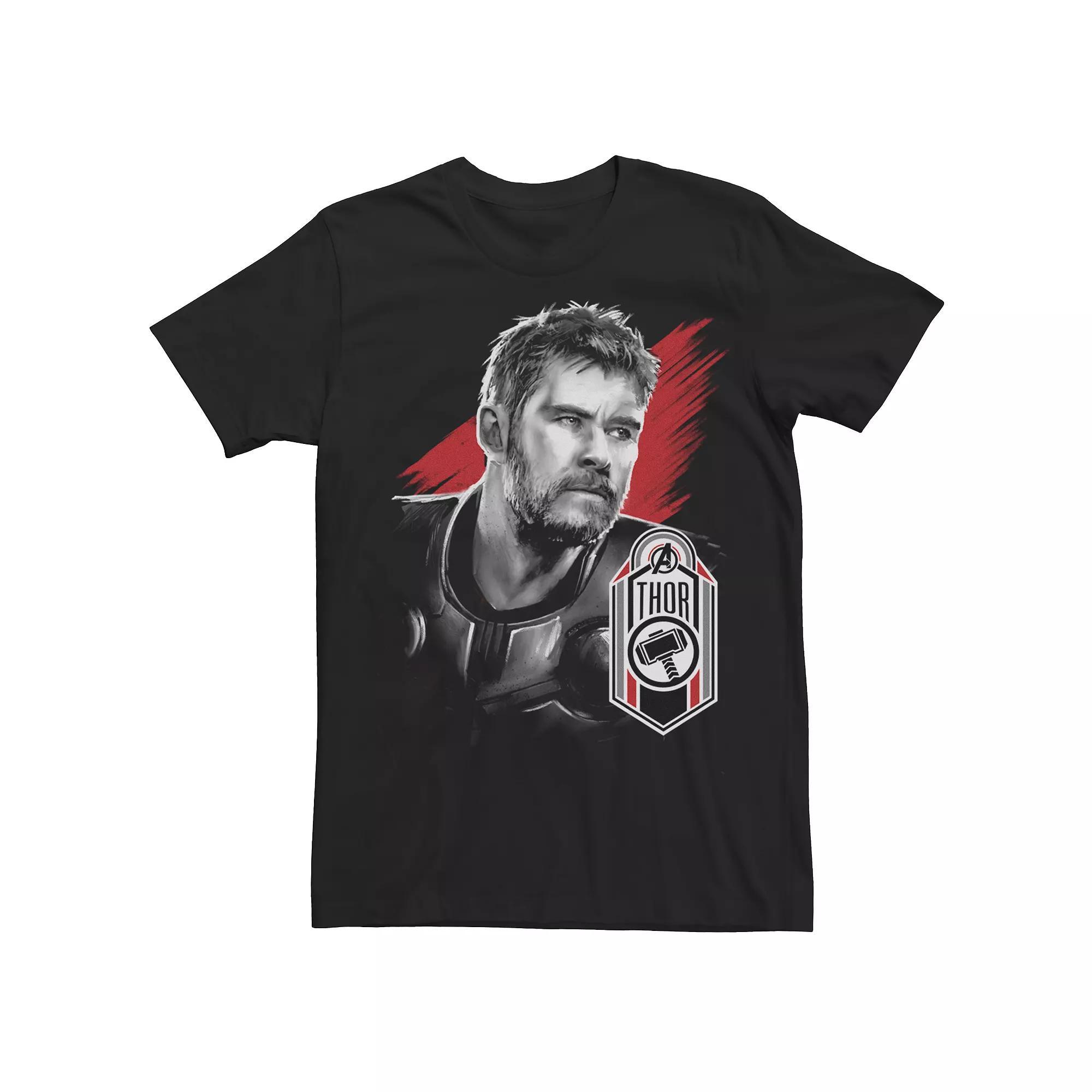 Men's Marvel Avengers Thor Tag Tee, Size: Large, Black Product Image