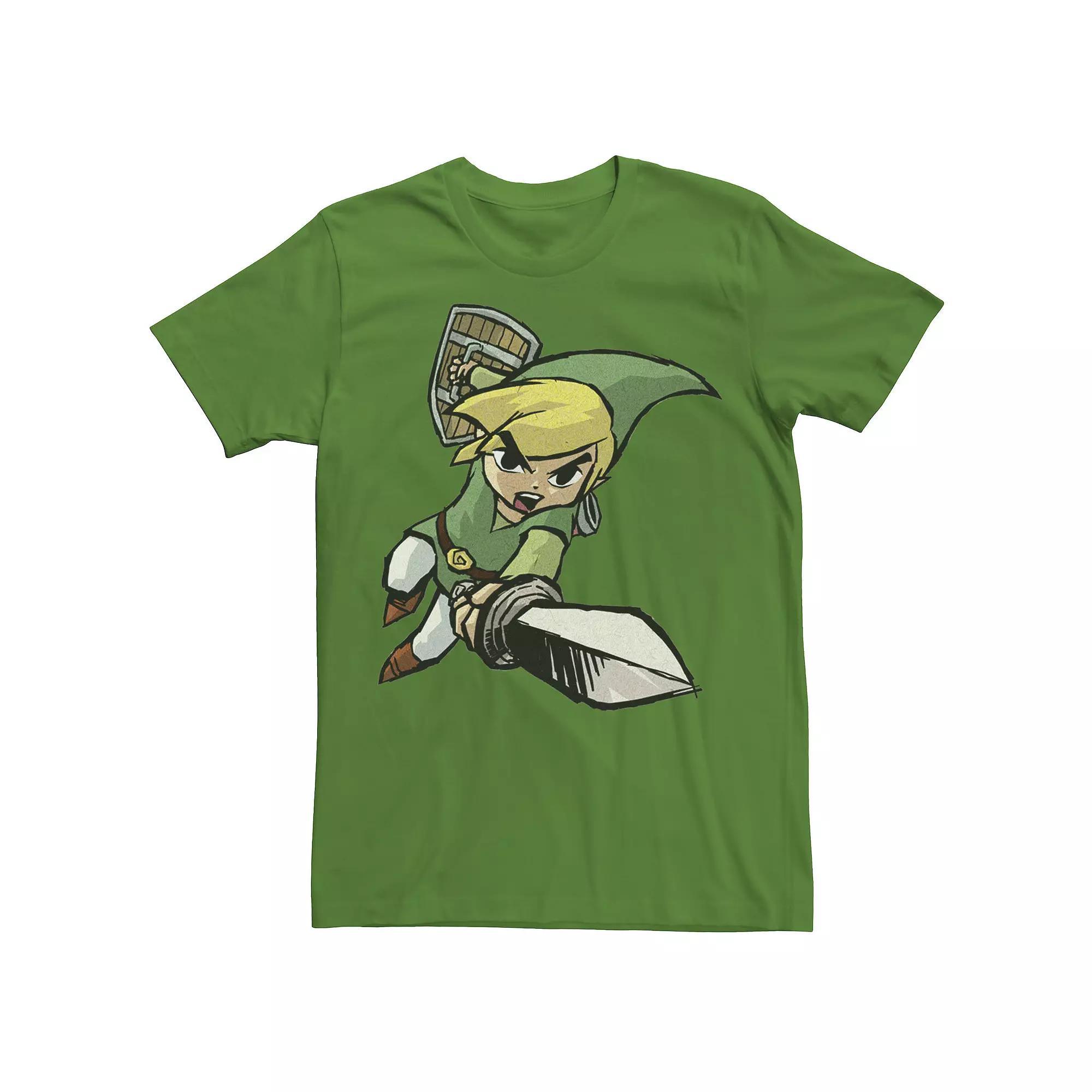 Men's Nintendo SNES Controller One More Level Tee, Size: Large, Royal Grey Product Image