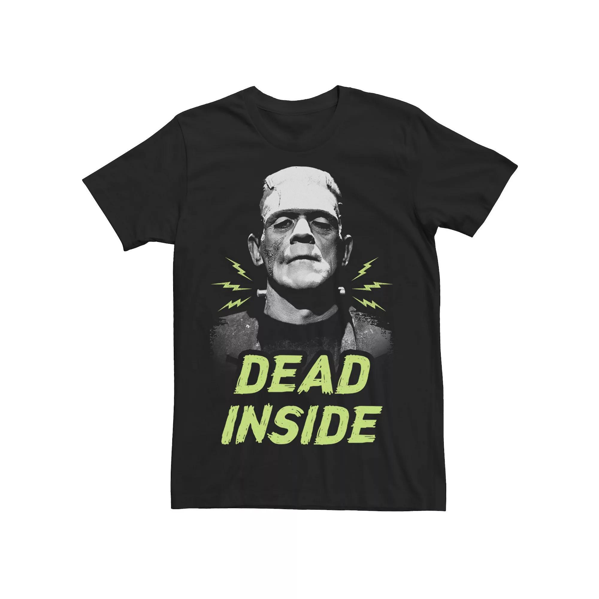 Men's Universal Monsters Frankenstein Dead Inside Tee, Size: Medium, Black Product Image