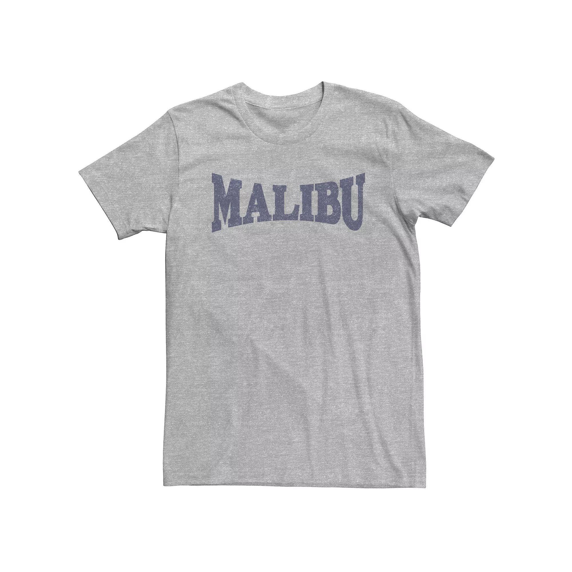 Big & Tall Trendy Malibu Graphic Tee, Men's, Size: 3XL Tall, Athletic Grey Product Image