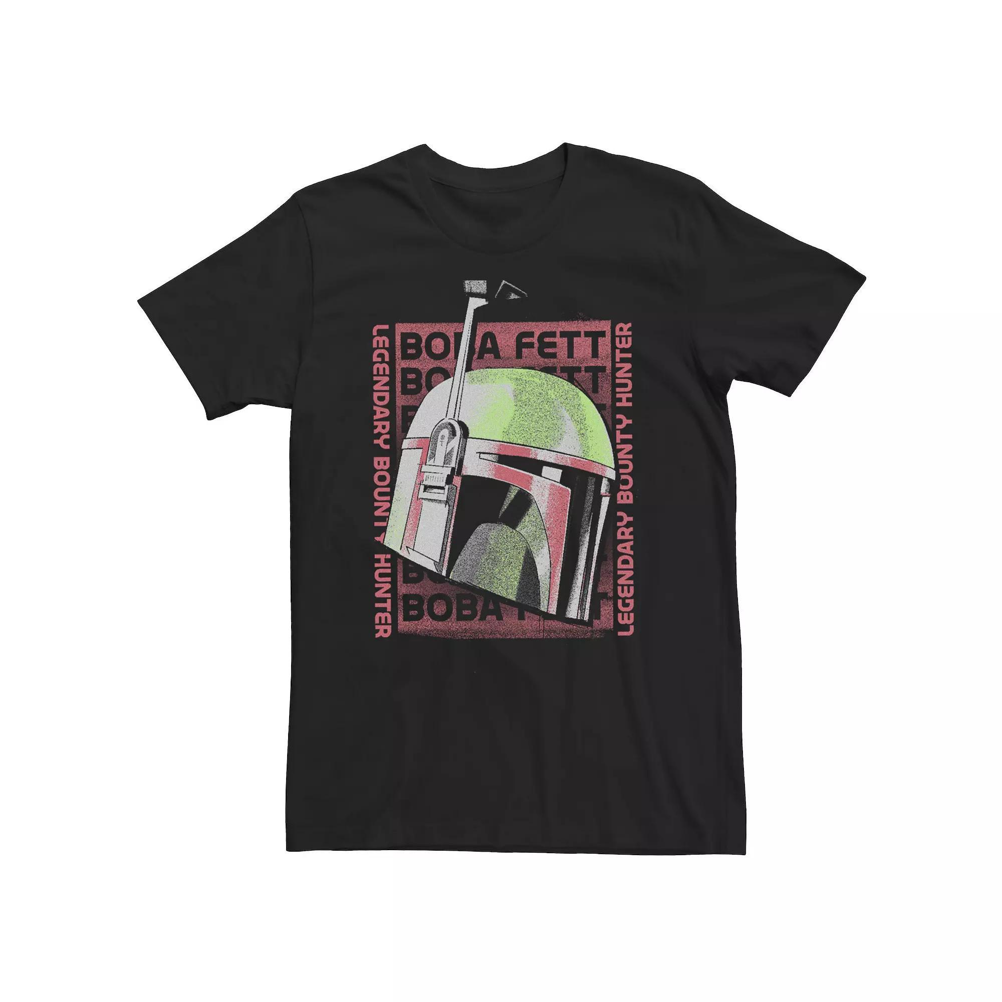 Big & Tall Star Wars Boba Fett Legendary Bounty Hunter Head Shot Tee, Men's, Size: 3XL, Black Product Image