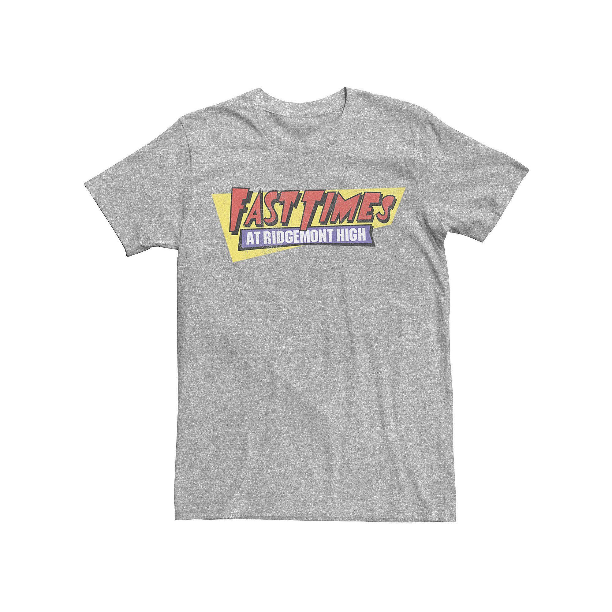 Men's Fast Times At Ridgemont High Vintage Logo Tee, Size: XXL, Athletic Grey Product Image