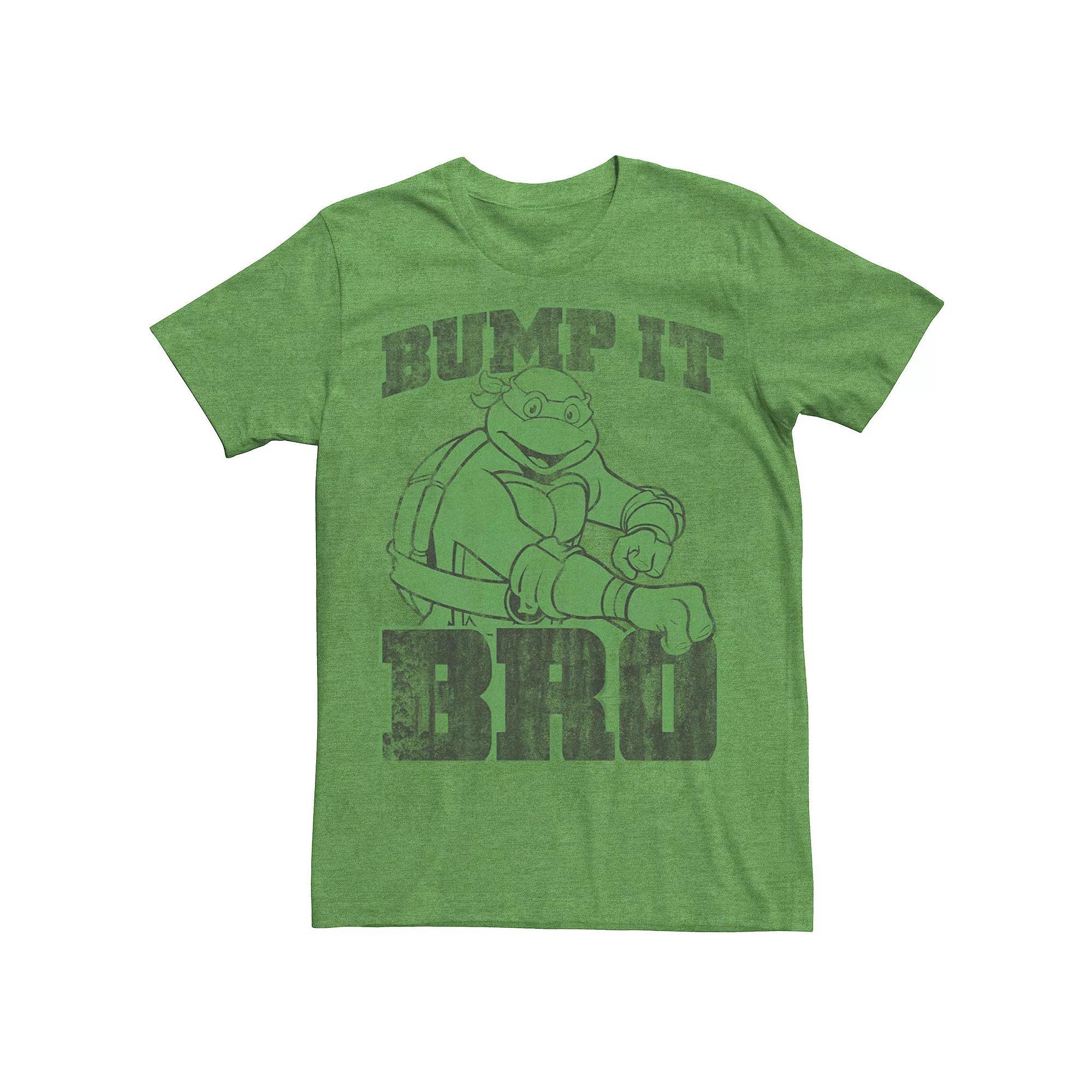 Mens Teenage Mutant Ninja Turtles Bump It Bro Graphic Tee Kelly Grey Product Image