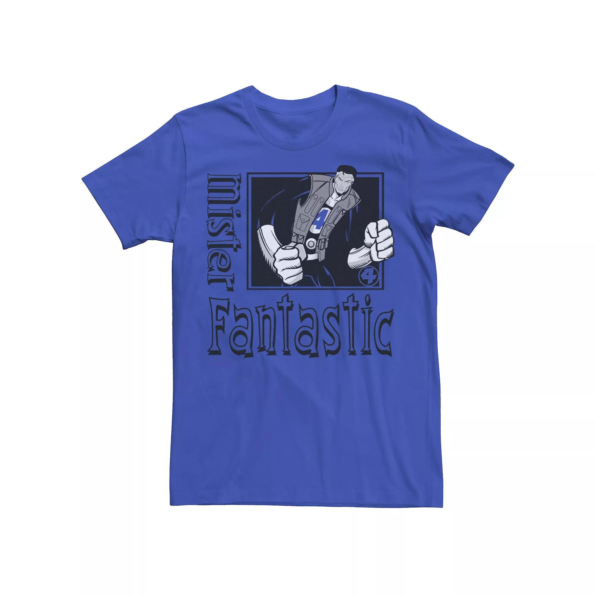 Men's Marvel Mister Fantastic Cartoon Framed Portrait Tee, Size: Medium, Royal Product Image