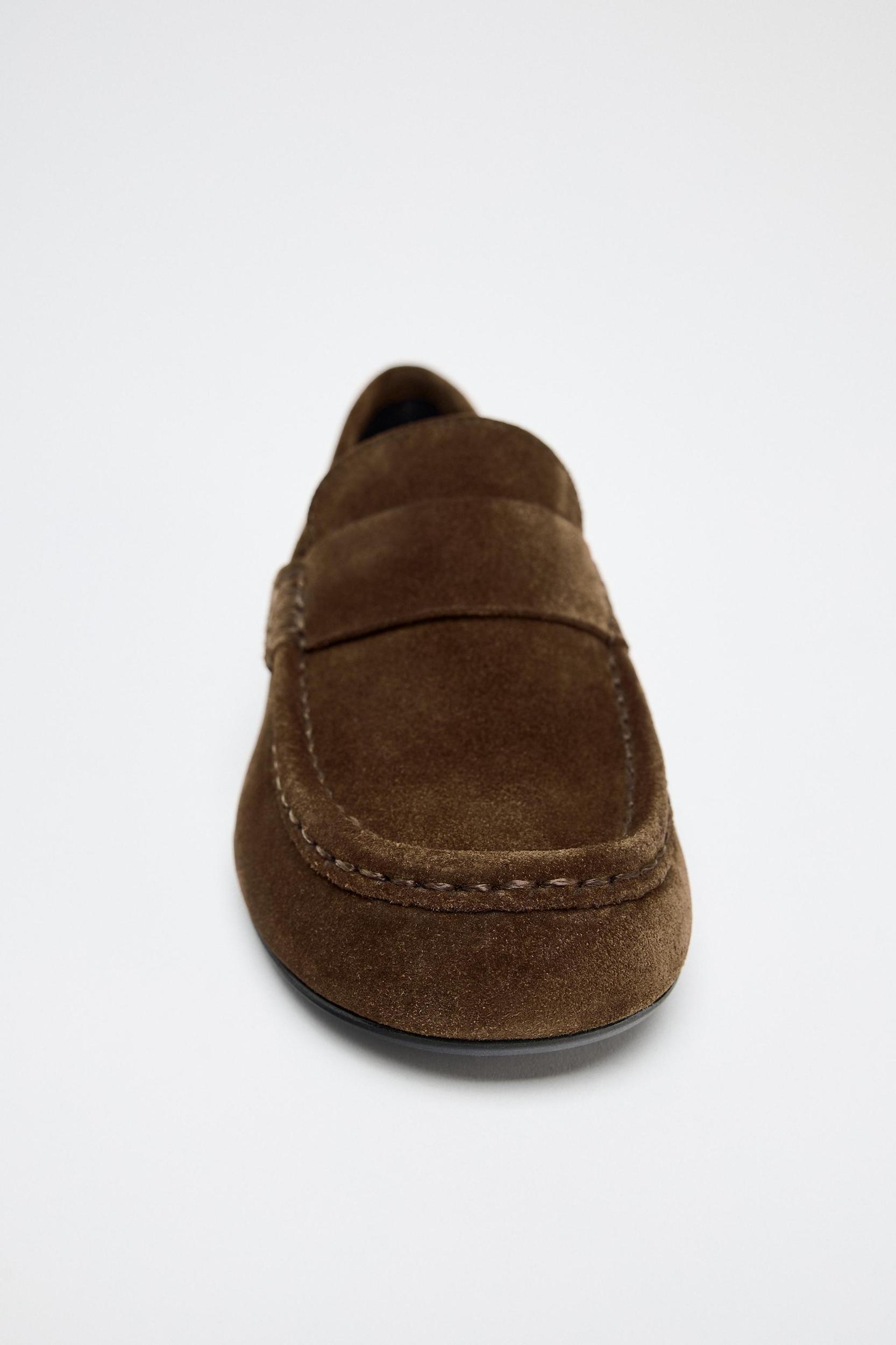 SUEDE PENNY LOAFERS Product Image