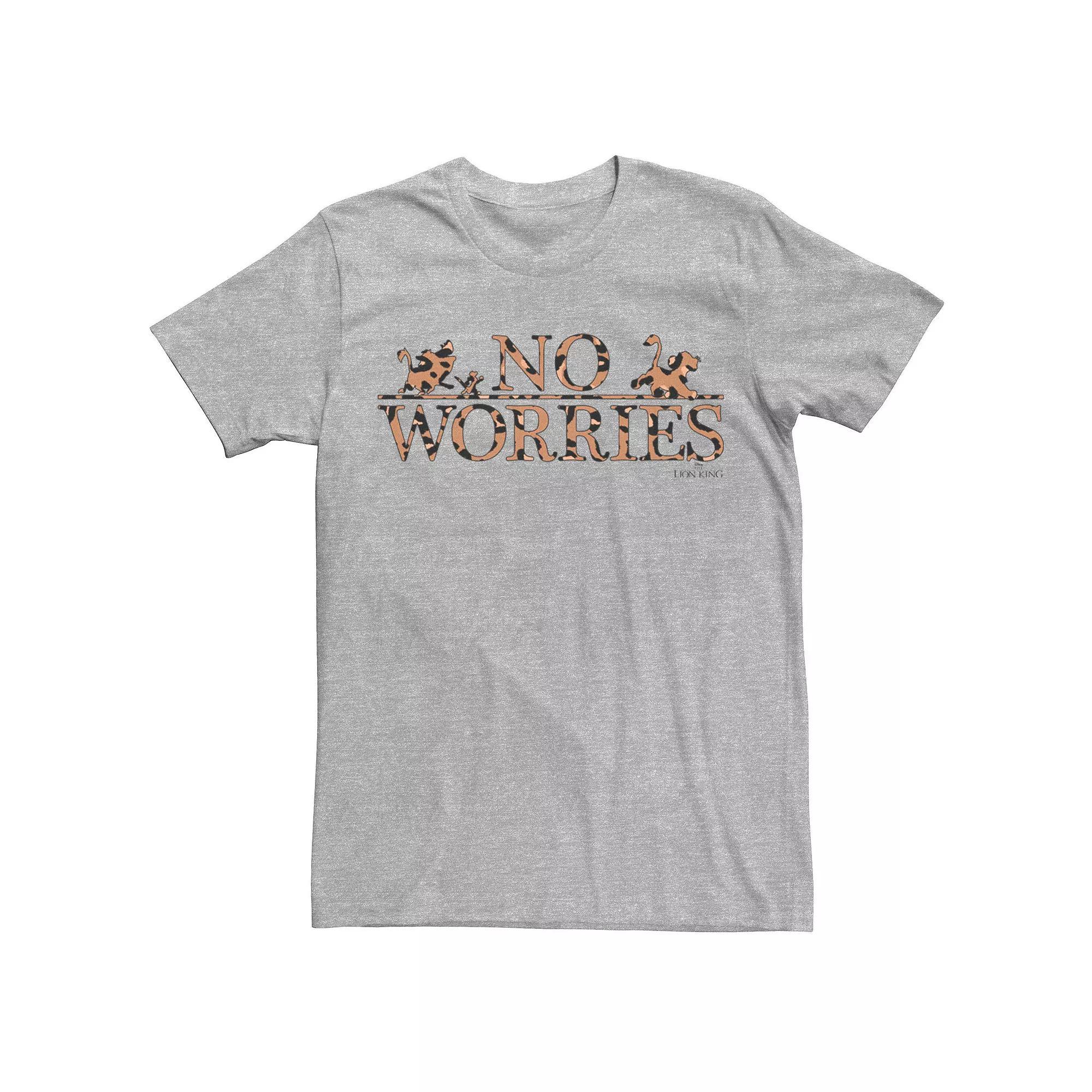 Disney's The Lion King Men's No Worries Leopard Fill Tee, Size: Medium, Natural Product Image