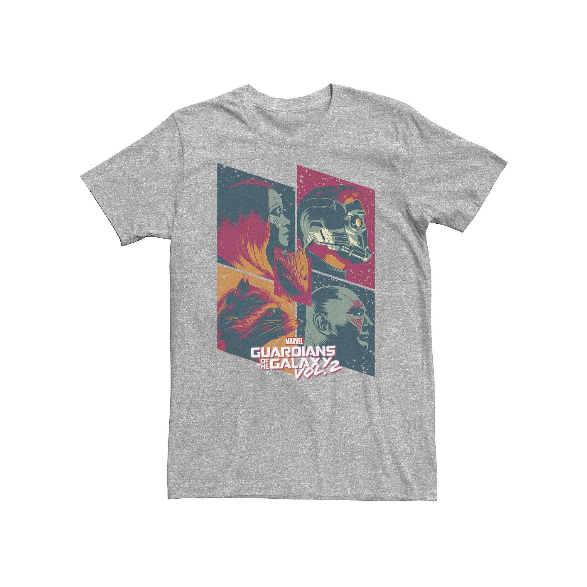 Big & Tall Marvel Guardians of the Galaxy Vol. 2 Team Five Tee, Men's, Size: XXL Tall, Athletic Grey Product Image
