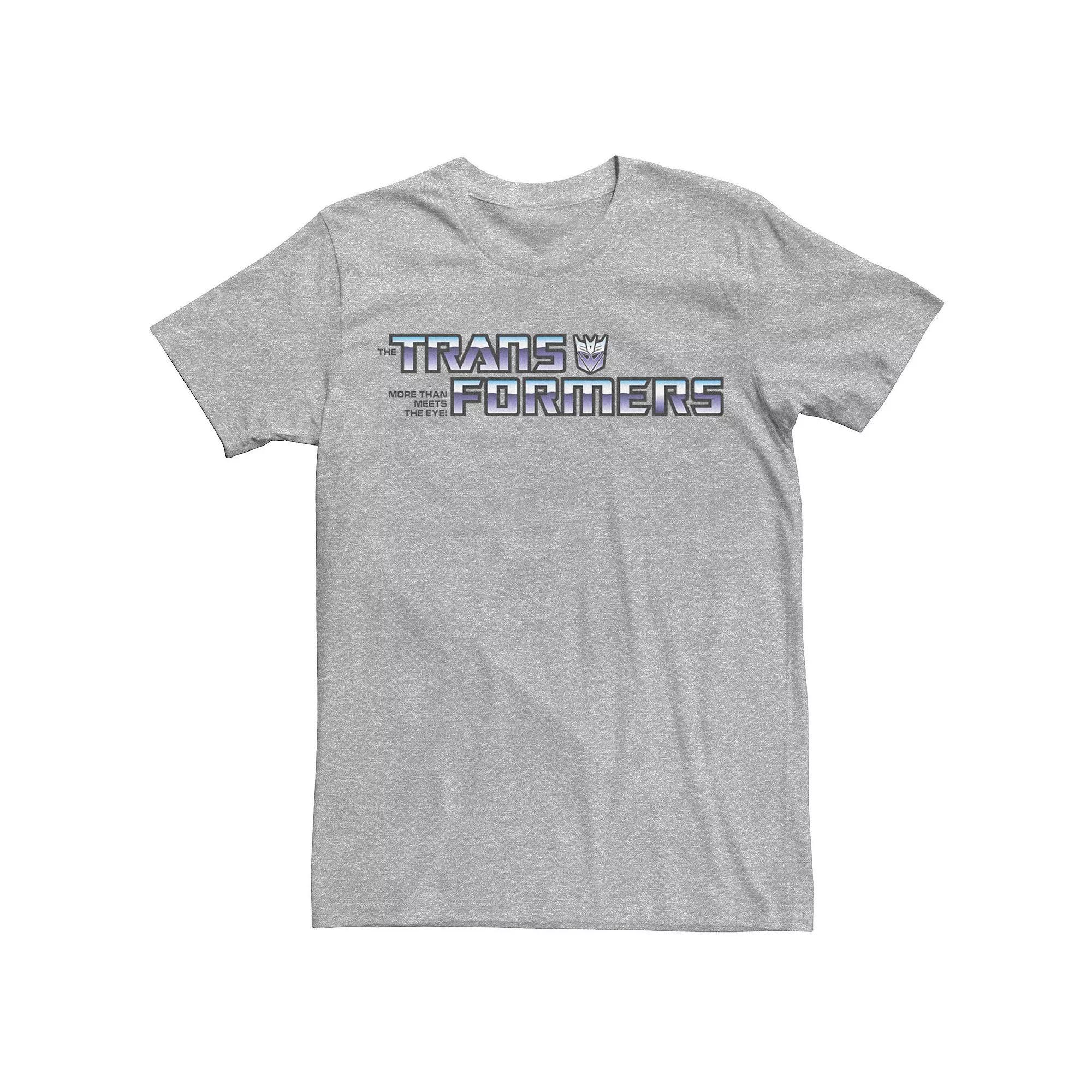 Men's Transformers Decepticon Logo Tee, Size: 3XL, Athletic Grey Product Image