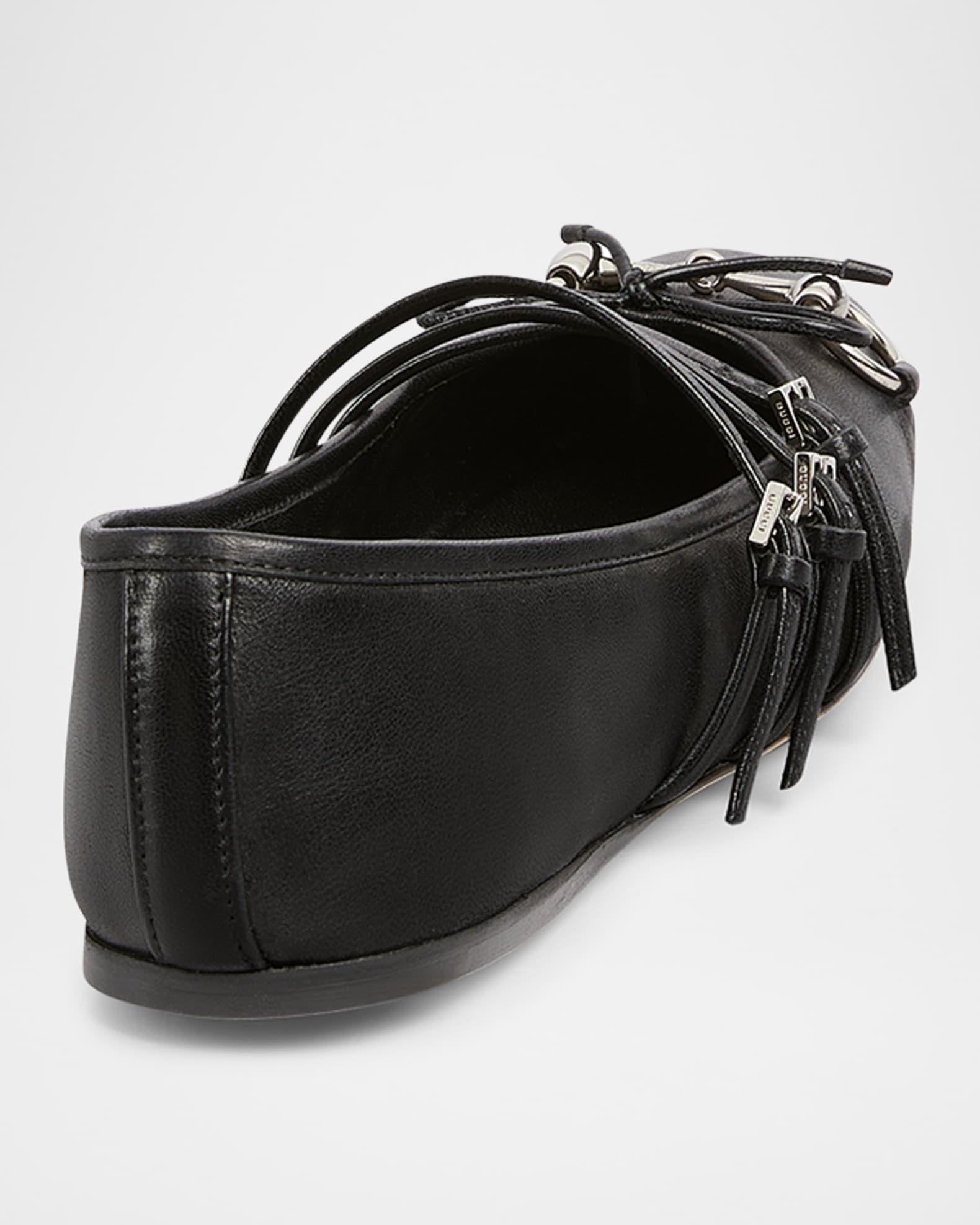 Horsebit 3-Strap Mary Jane Ballerina Flats Product Image