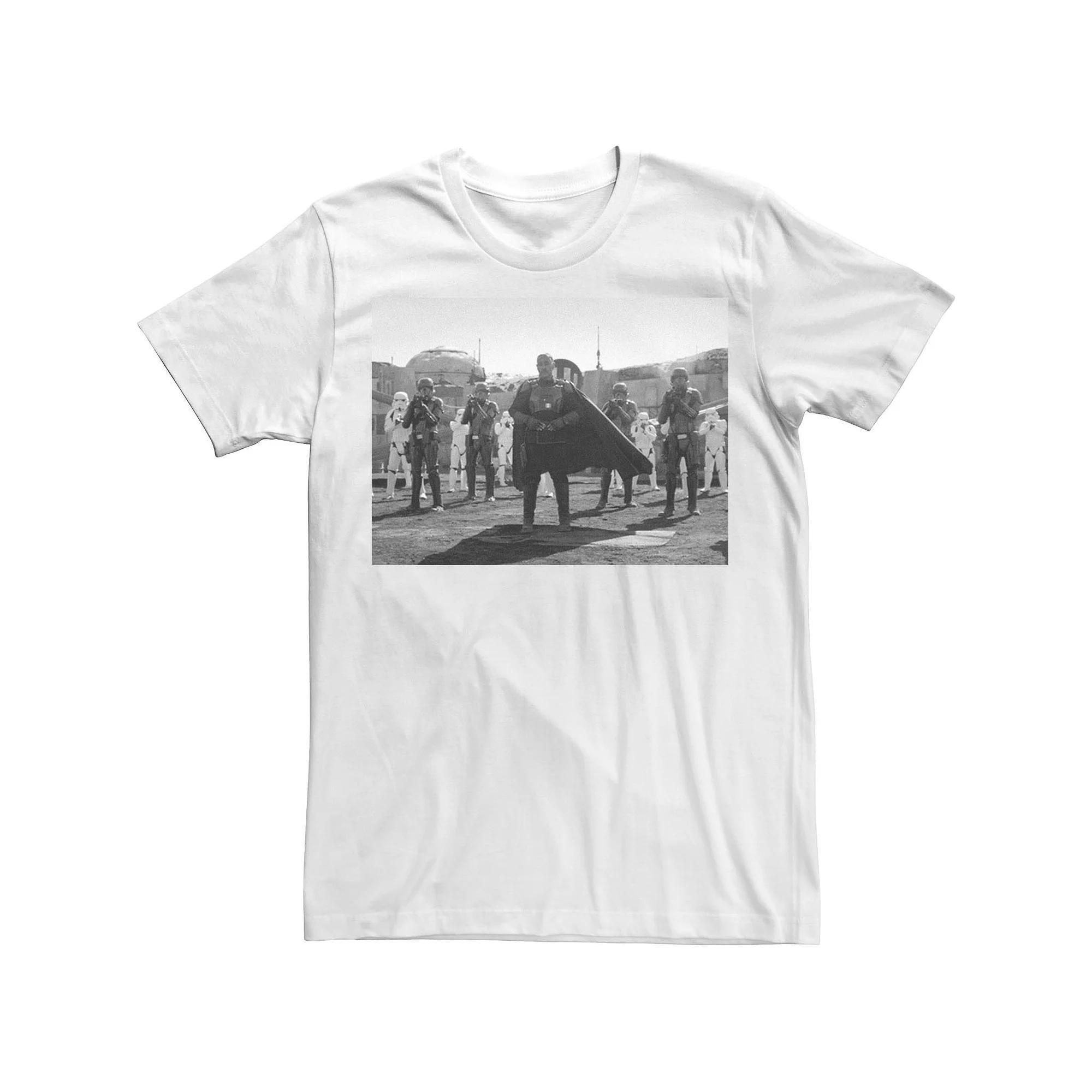 Men's Star Wars The Mandalorian Moff Gideon Portrait Tee, Size: Medium, White Product Image