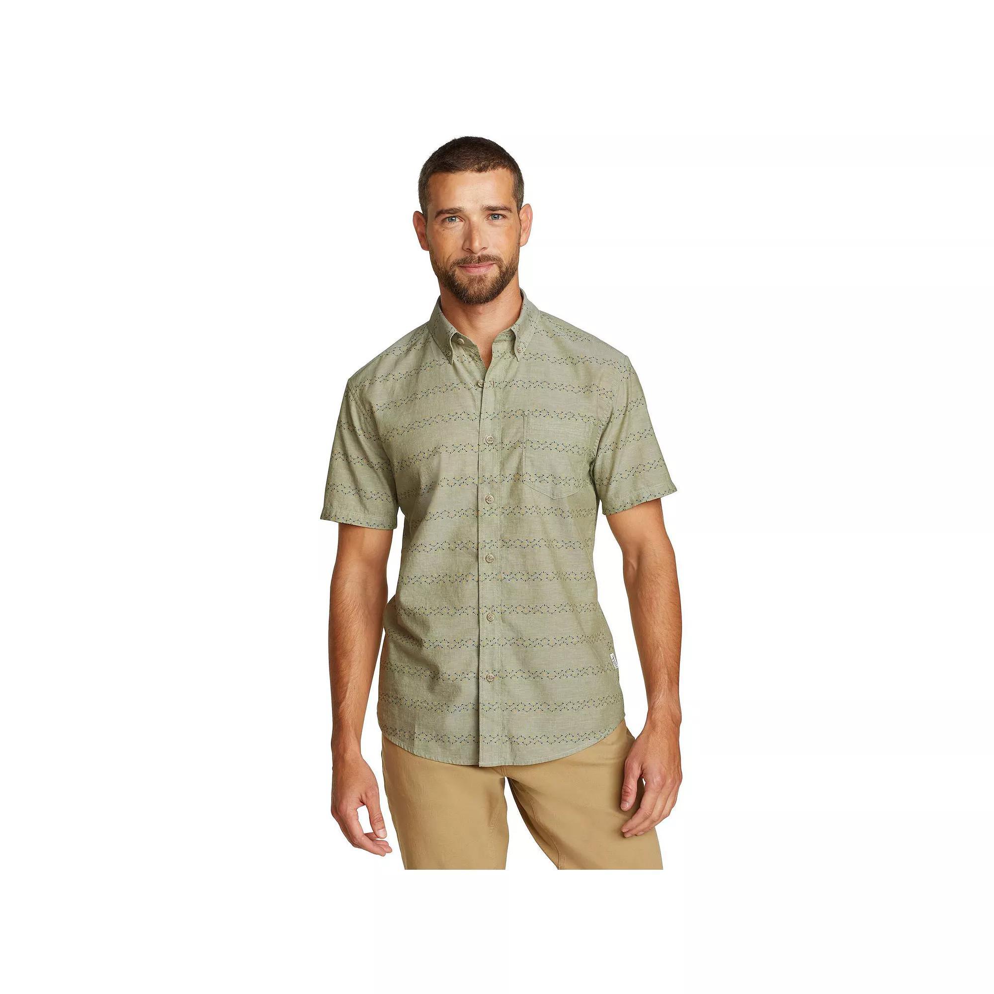 Big & Tall Eddie Bauer Short Sleeve Baja Shirt, Men's, Size: Large Tall, Sprig Product Image