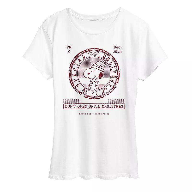 Plus Size Peanuts Snoopy Dont Open Graphic Tee, Womens Product Image