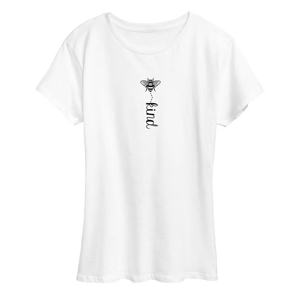 Womens Bee Kind Graphic Tee, Girls Product Image