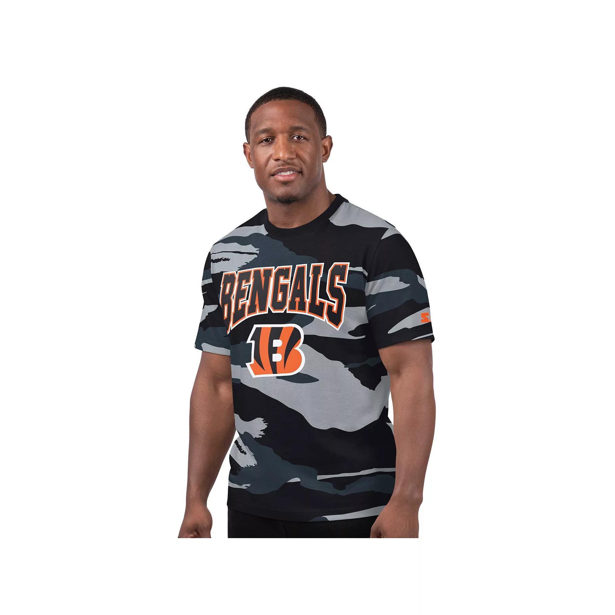 Men's Starter Gray Cincinnati Bengals Thursday Night Gridiron T-Shirt, Size: 4XL, Grey Product Image