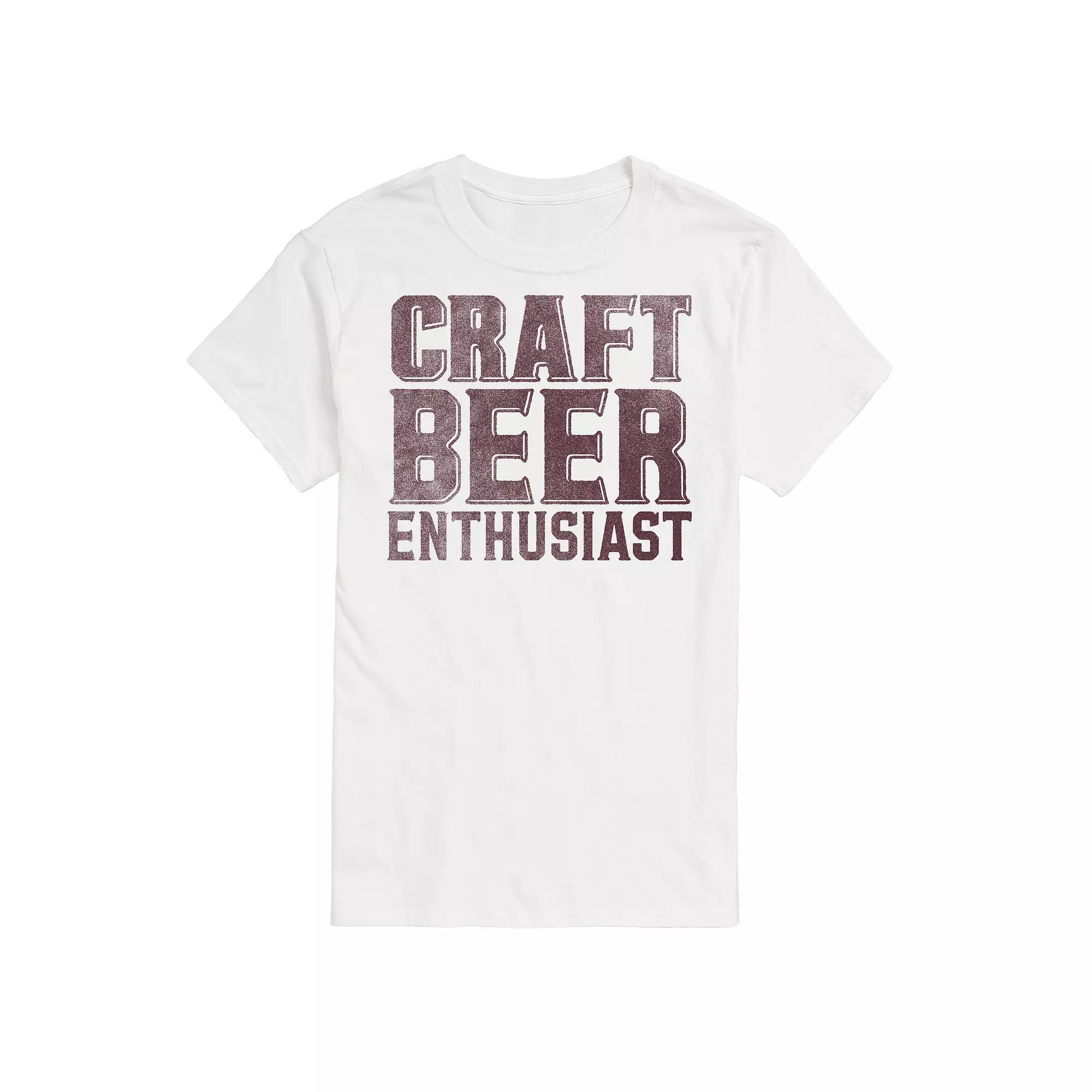 Big & Tall Craft Beer Enthusiast Graphic Tee, Mens Product Image