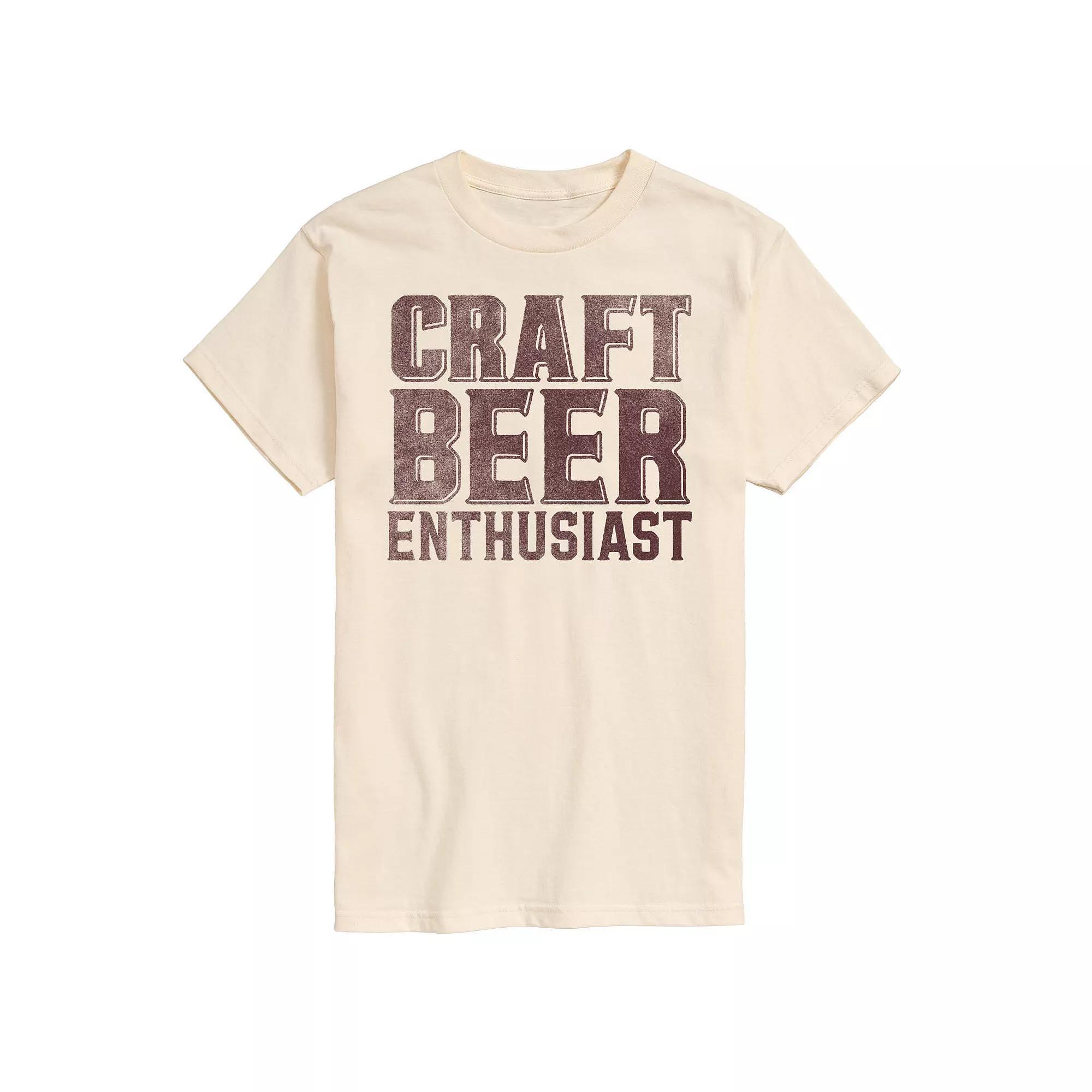 Big & Tall Craft Beer Enthusiast Graphic Tee, Mens Product Image