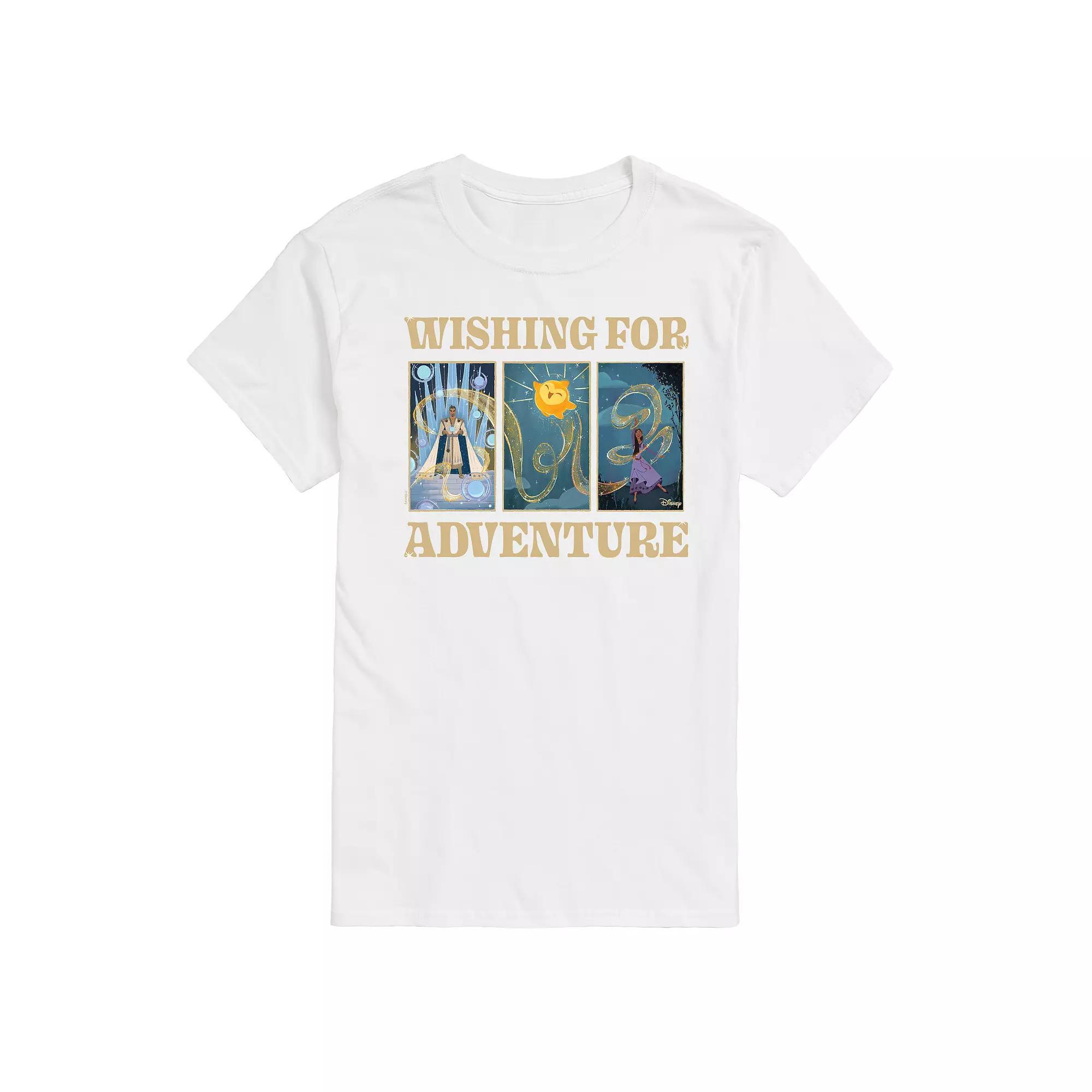 Disneys Wish Big & Tall Wishing For Adventure Graphic Tee, Mens Product Image