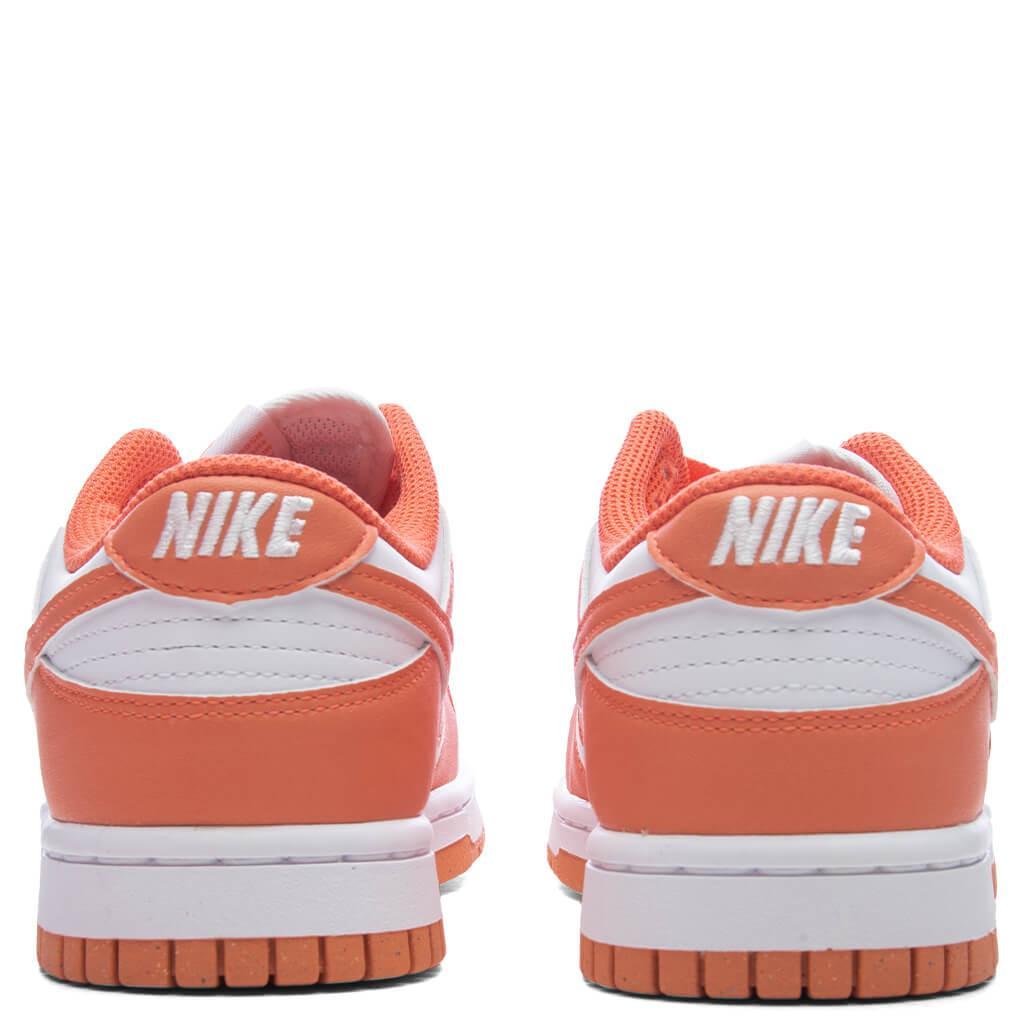 Women's Dunk Low - White/Light Wild Mango Female Product Image