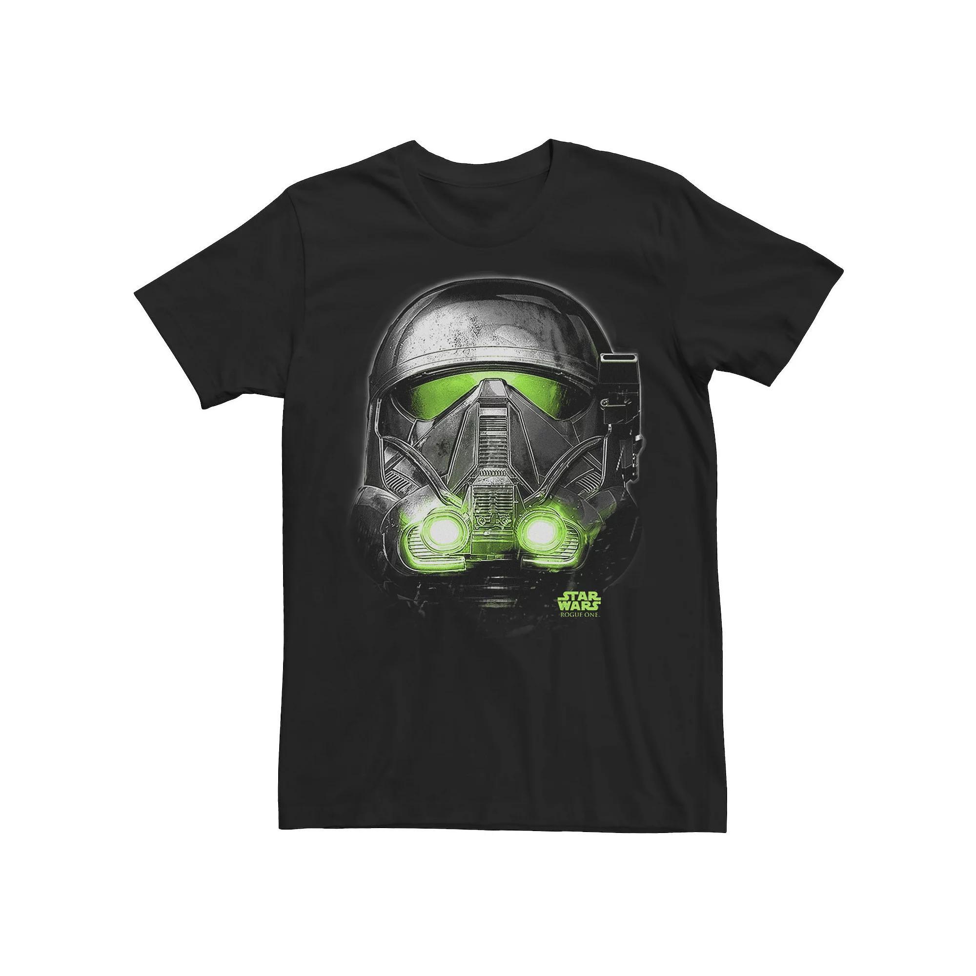 Men's Star Wars Rogue One Death Trooper Helmet Tee, Size: Medium, Black Product Image