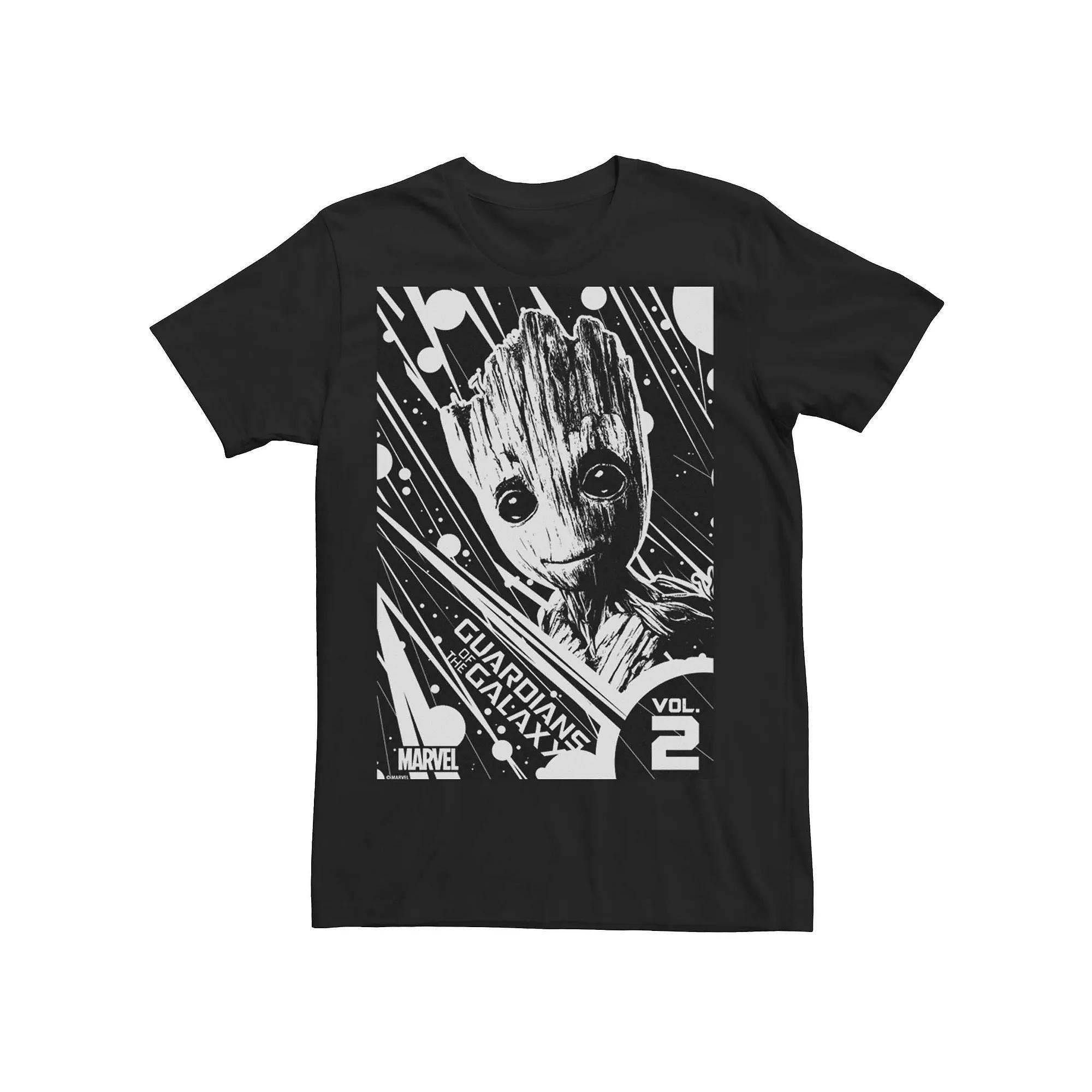Mens Marvel Guardians Of The Galaxy 2 Groot Splatter Poster Graphic Tee Product Image