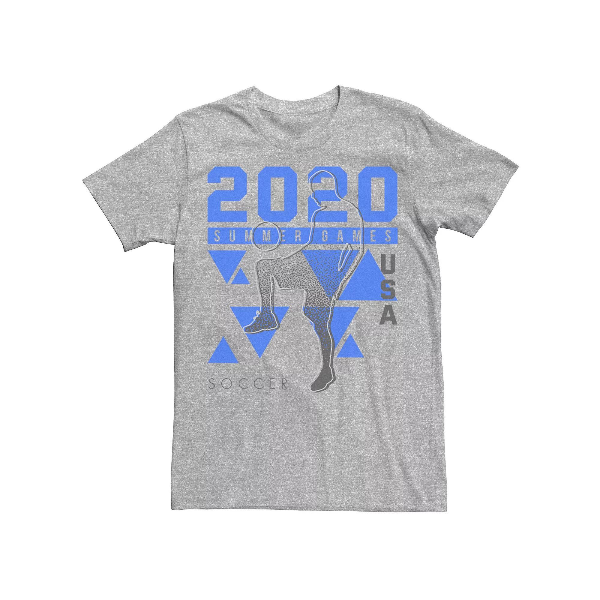Men's 2020 Summer Games USA Soccer Tee, Size: Large, Athletic Grey Product Image