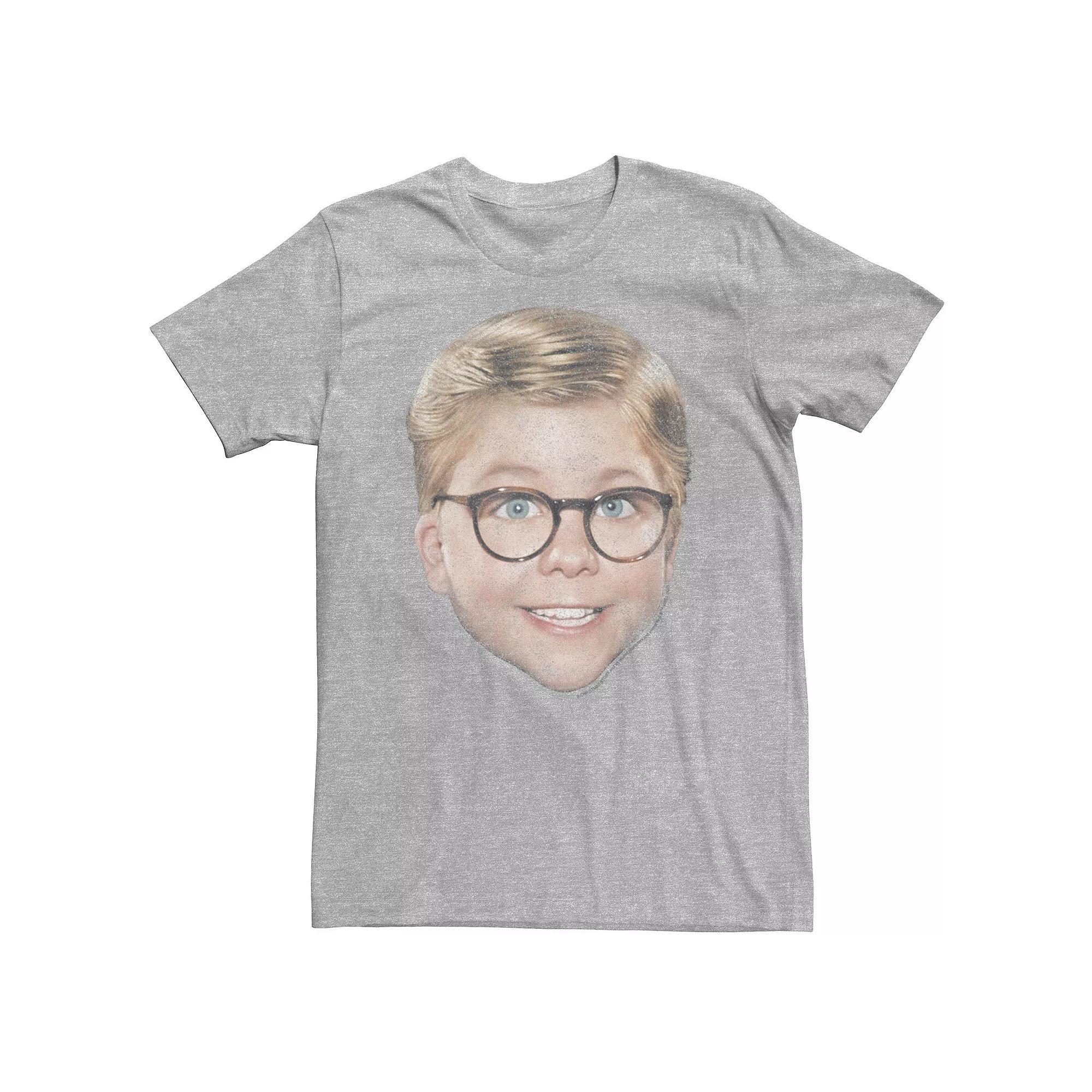 Big & Tall A Christmas Story Ralphie Big Face Tee, Men's, Size: 3XL, Athletic Grey Product Image
