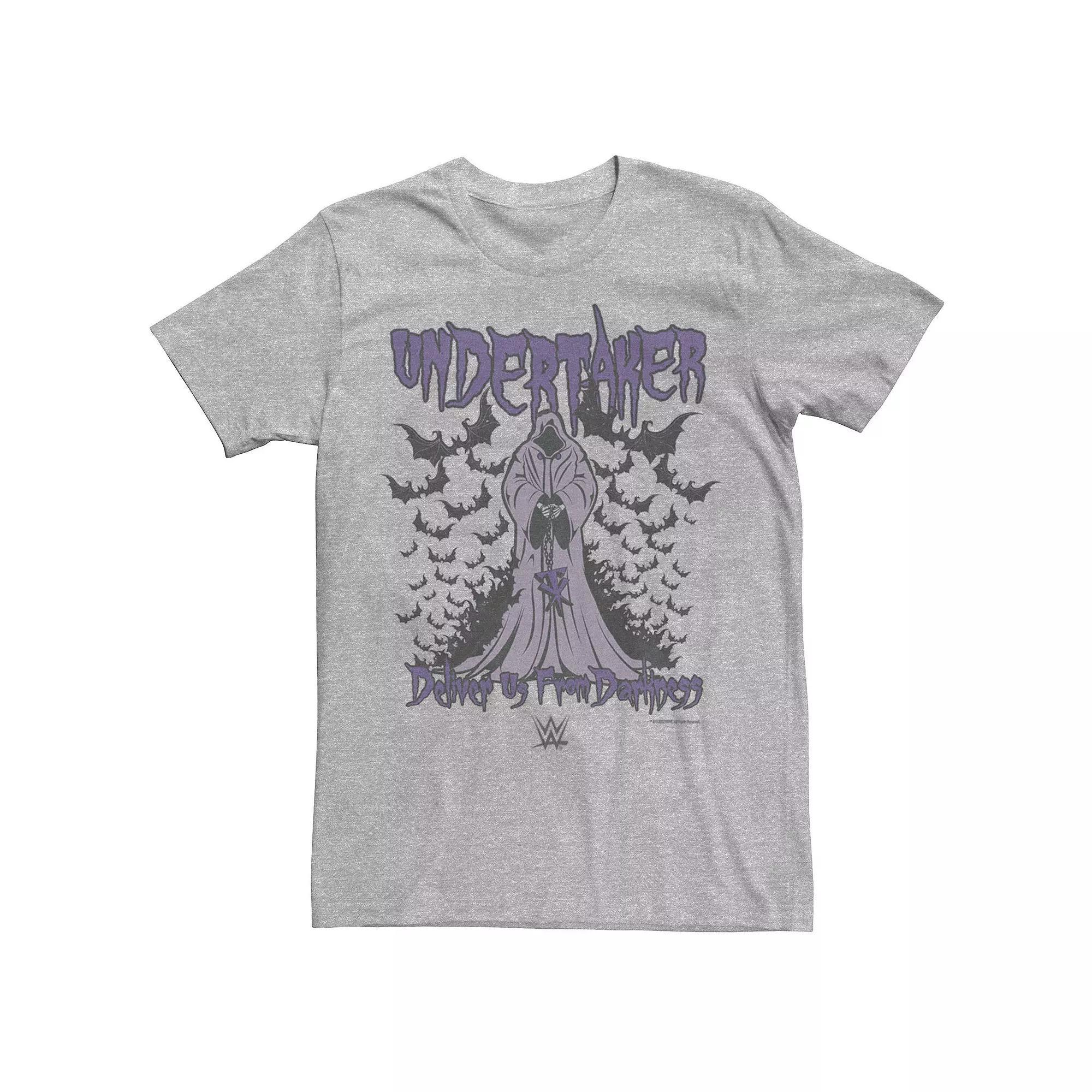 Men's WWE Undertaker Deliver Us From Darkness Logo Tee, Size: Medium, Athletic Grey Product Image