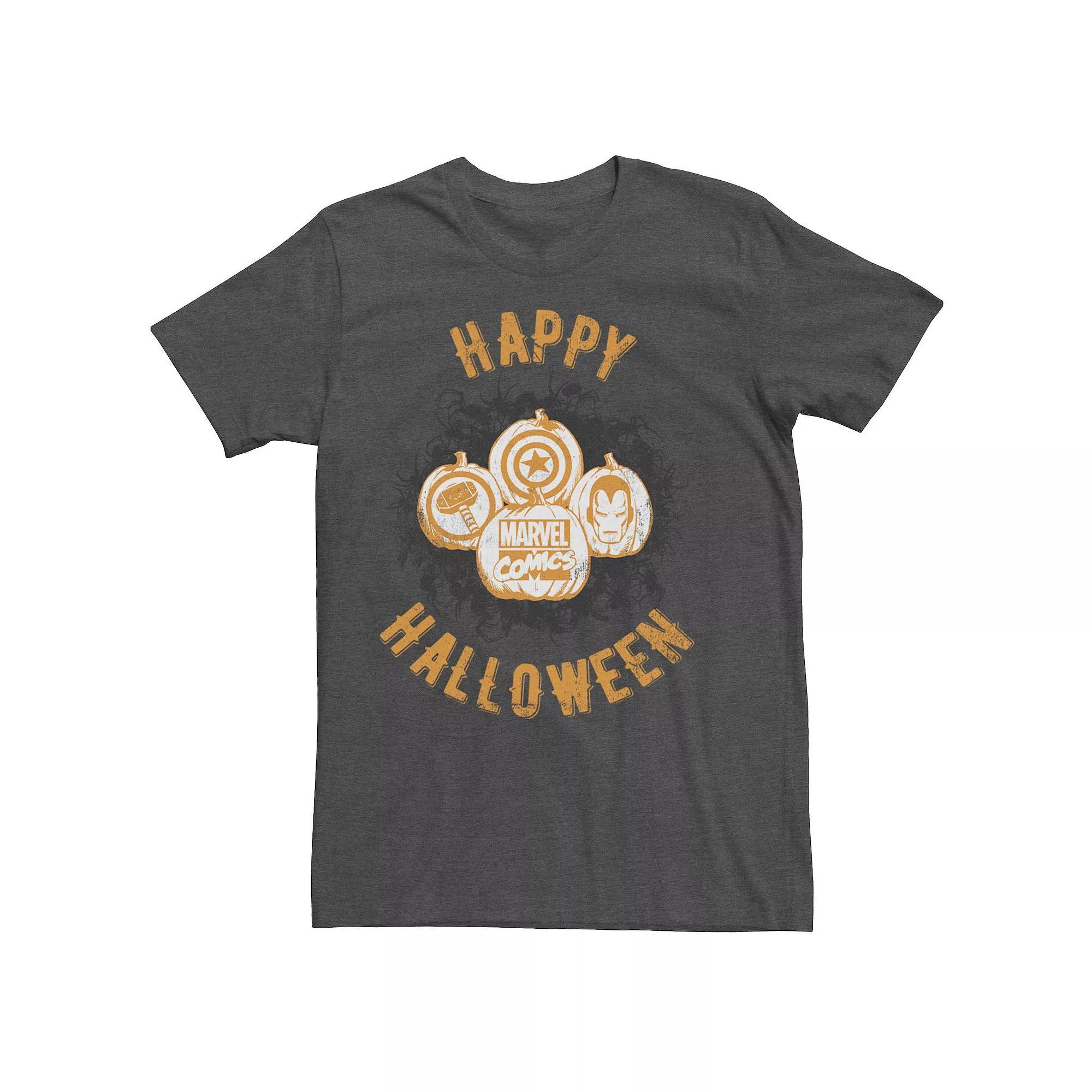 Mens Marvel Comics Pumpkin Symbols Tee Product Image
