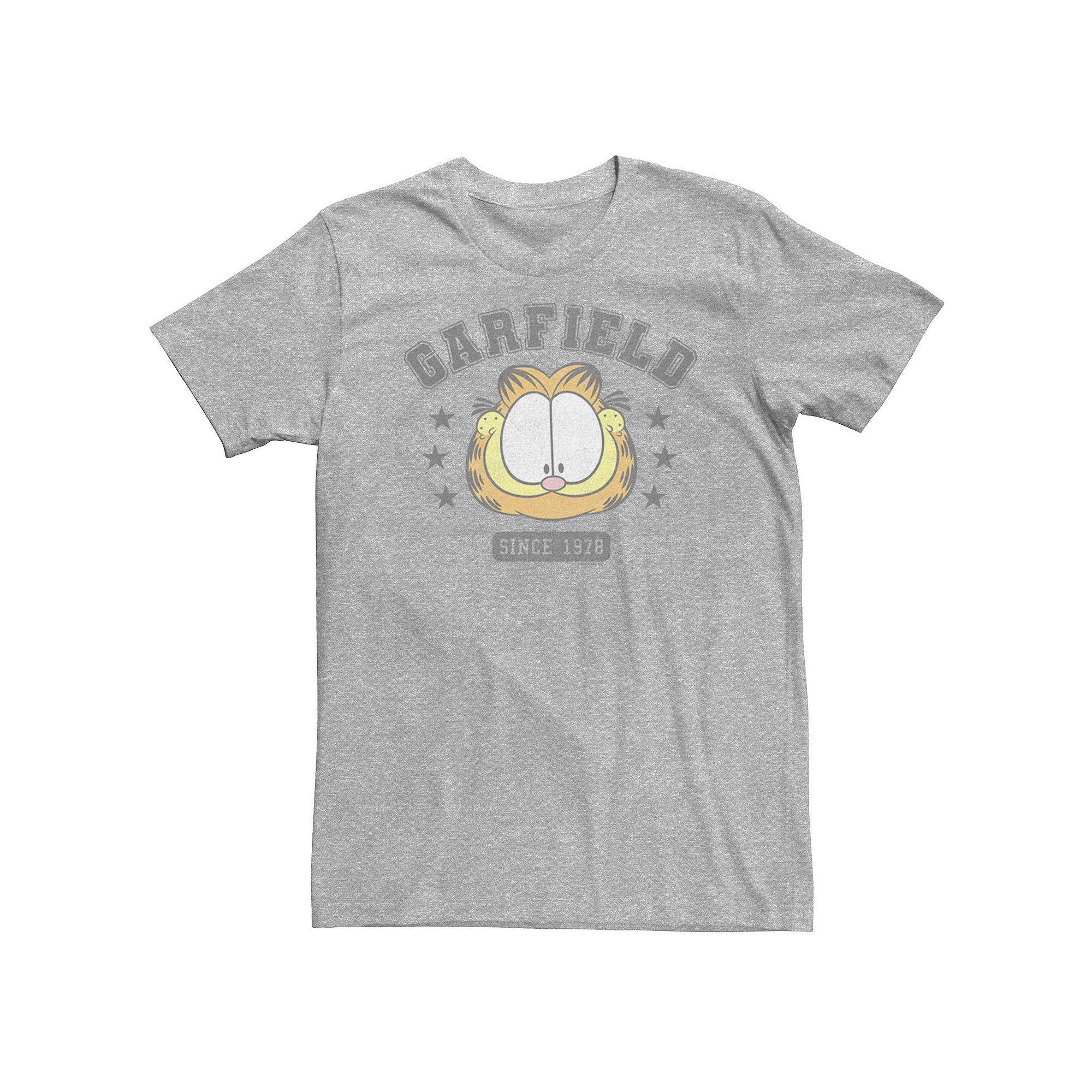 Big & Tall Garfield Since 1978 Portrait Tee, Men's, Size: XXL Tall, Athletic Grey Product Image