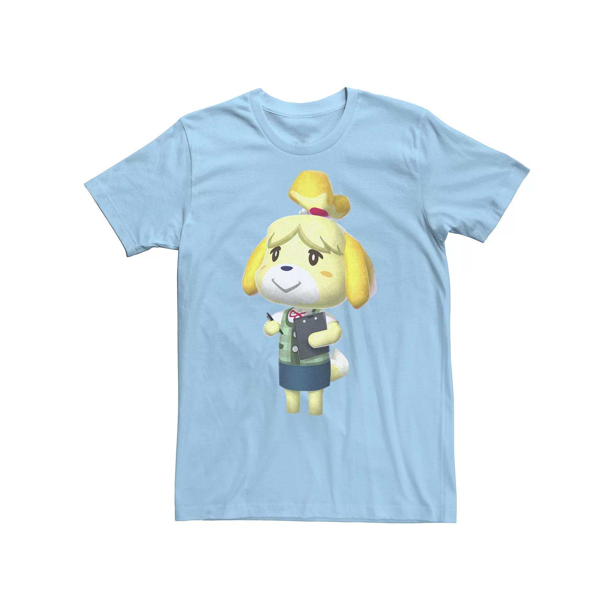 Men's Nintendo Animal Crossing Isabel Portrait Tee, Size: Medium, Light Blue Product Image