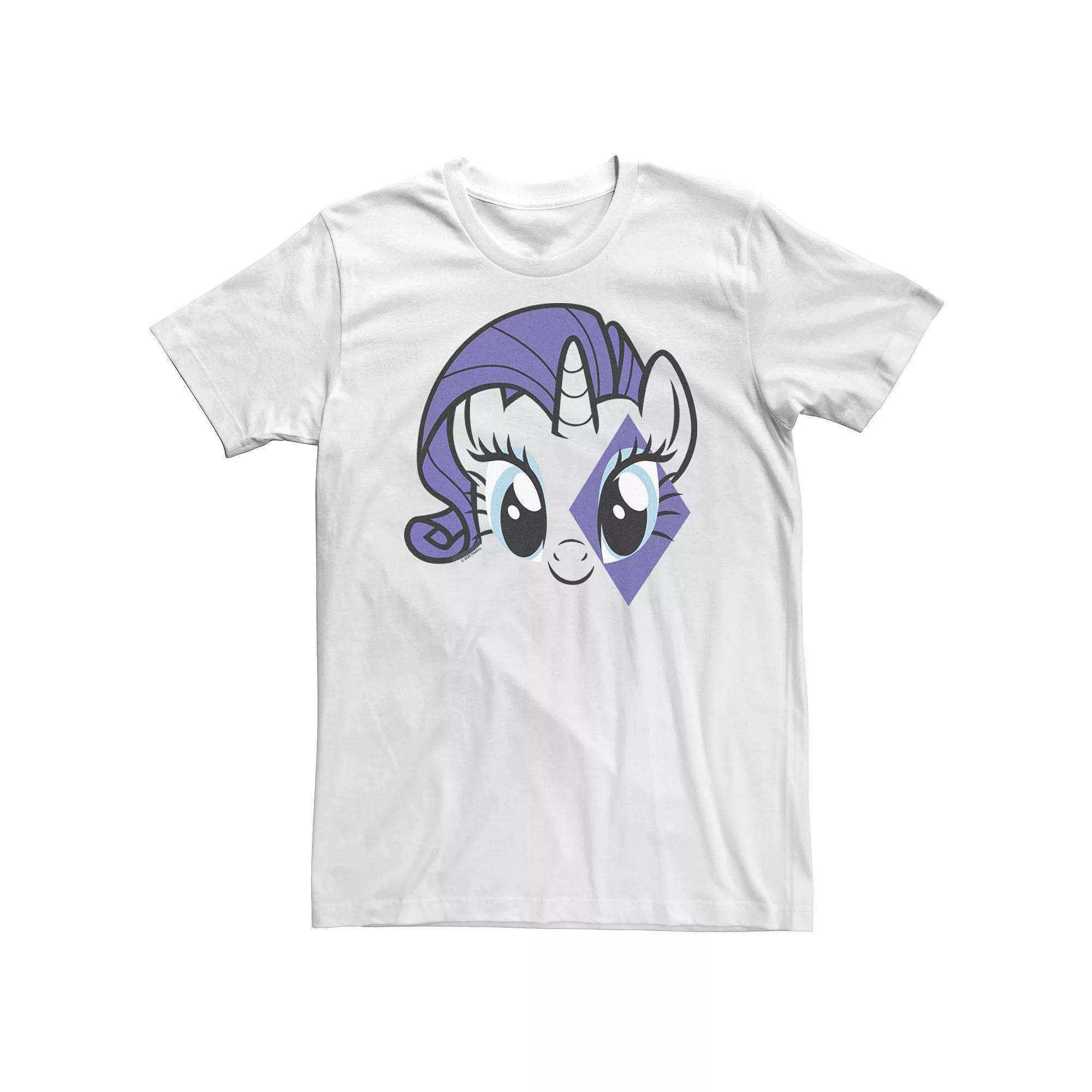 Big & Tall My Little Pony: Friendship Is Magic Rarity Big Face Tee, Men's, Size: 4XL, White Product Image