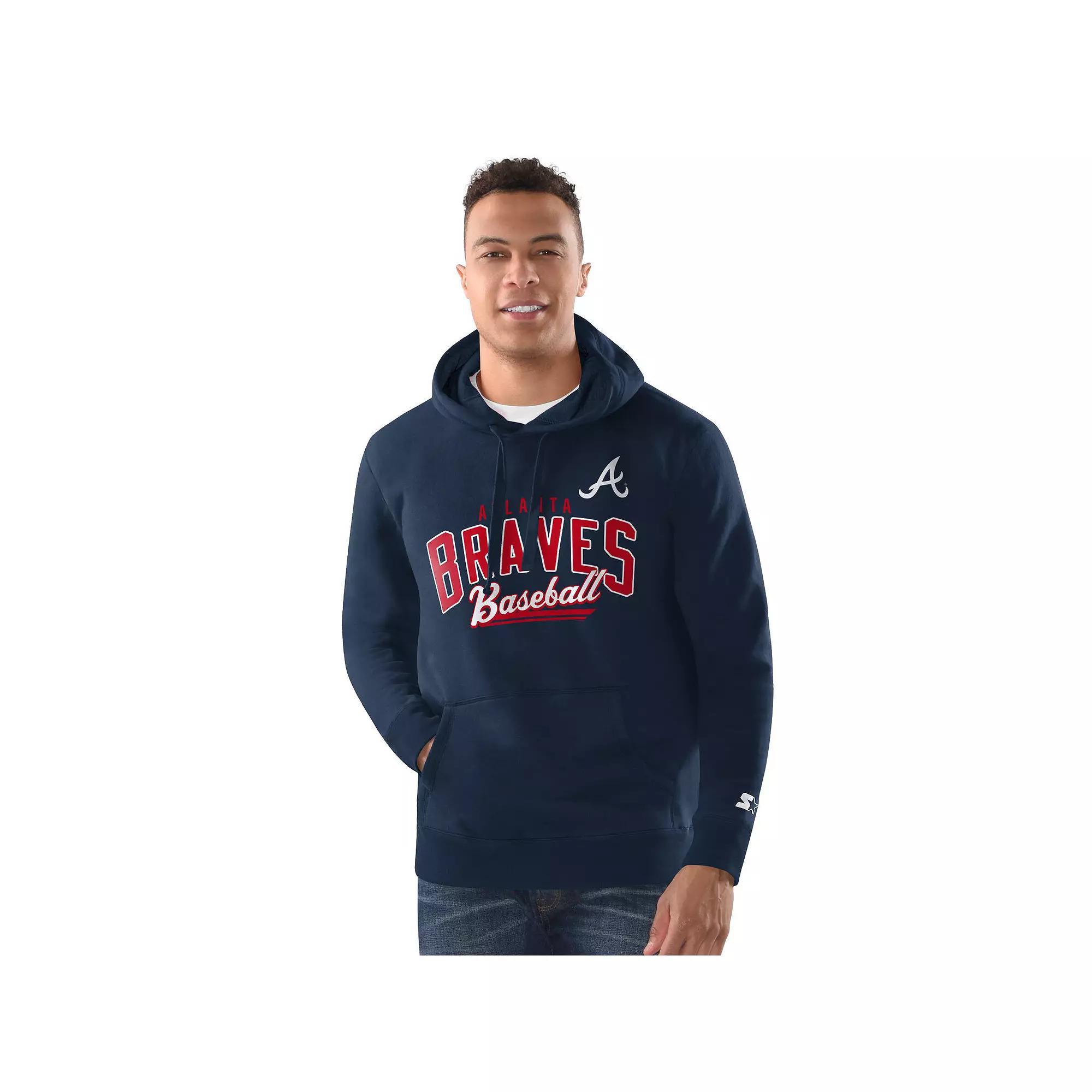 Men's Starter Royal Chicago Cubs Classic Pullover Hoodie, Size: 2XL, Blue Product Image