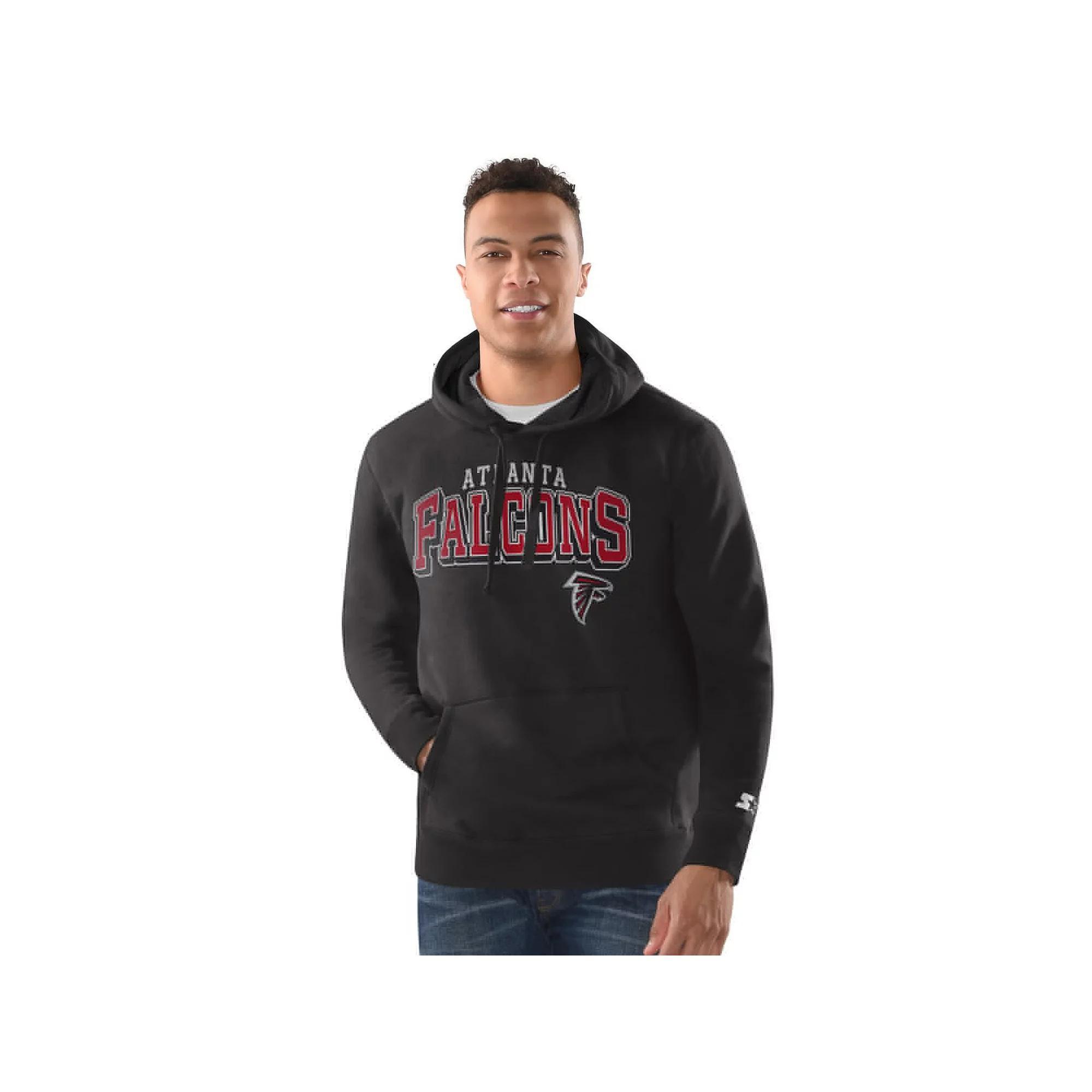 Men's Starter Black Philadelphia Eagles Vintage Pullover Hoodie, Size: Large Product Image