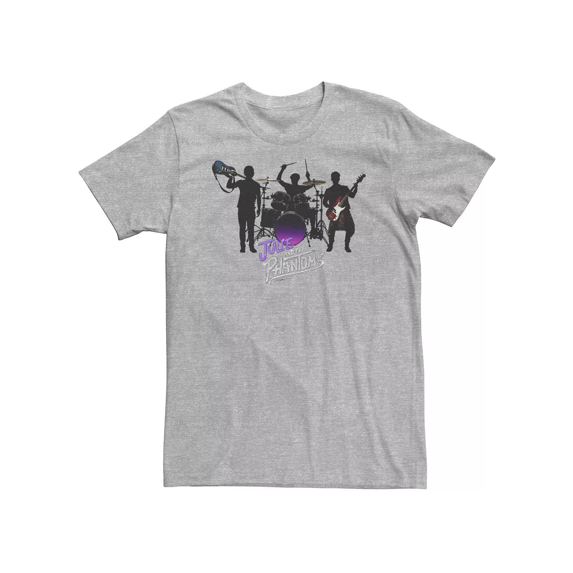 Big & Tall Julie And The Phantoms Group Shot Logo Silhouette Tee, Men's, Size: 3XL Tall, Athletic Grey Product Image
