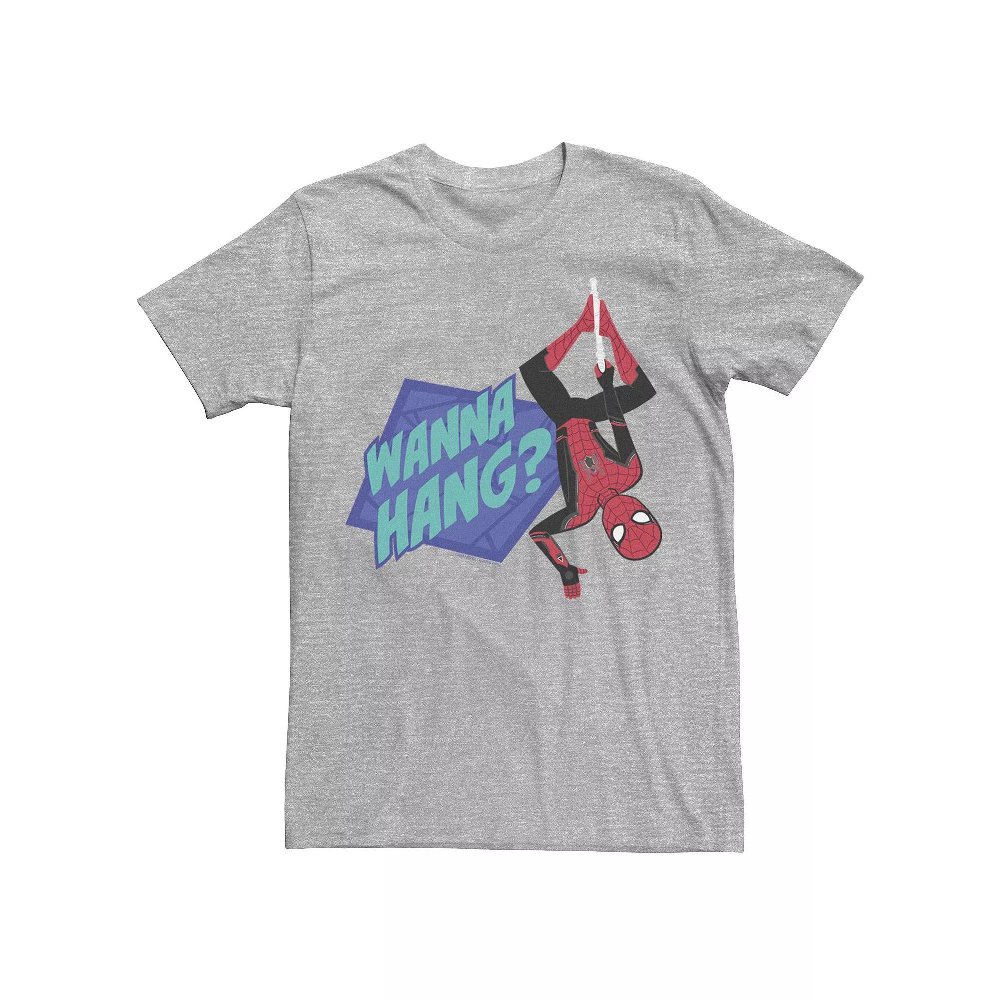 Men's Marvel Spider-Man Far From Home Wanna Swing? Portrait Graphic Tee, Size: XXL, Athletic Grey Product Image