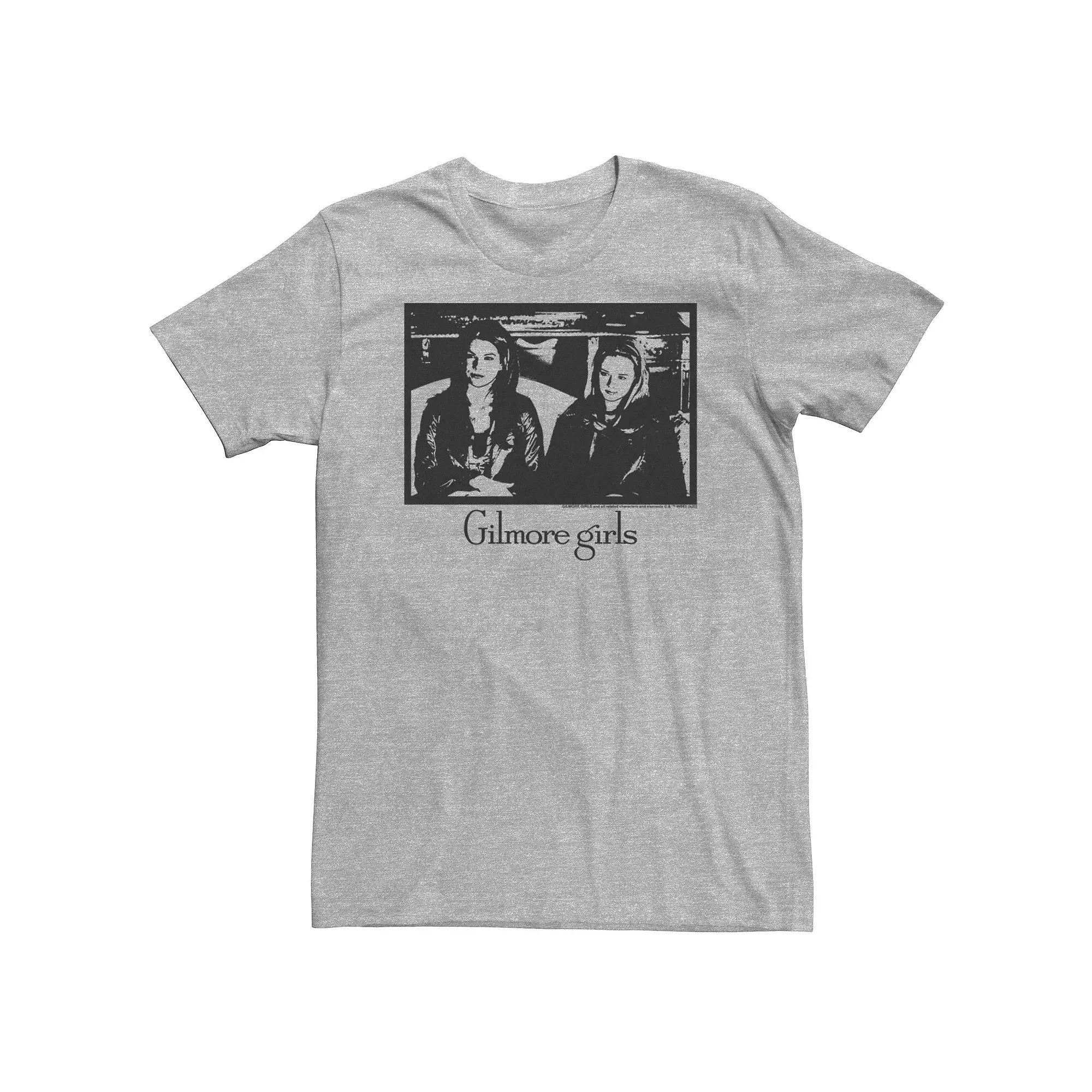 Big & Tall Gilmore Girls Rory & Lorelai Portrait Tee, Men's, Size: LT, Athletic Grey Product Image