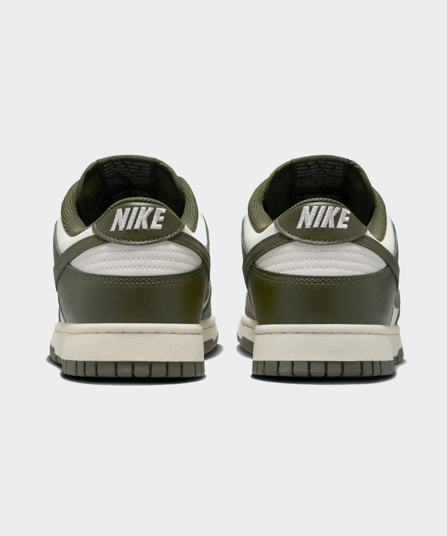 Nike Dunk Low Retro in Pale Ivory + Cargo Khaki Product Image