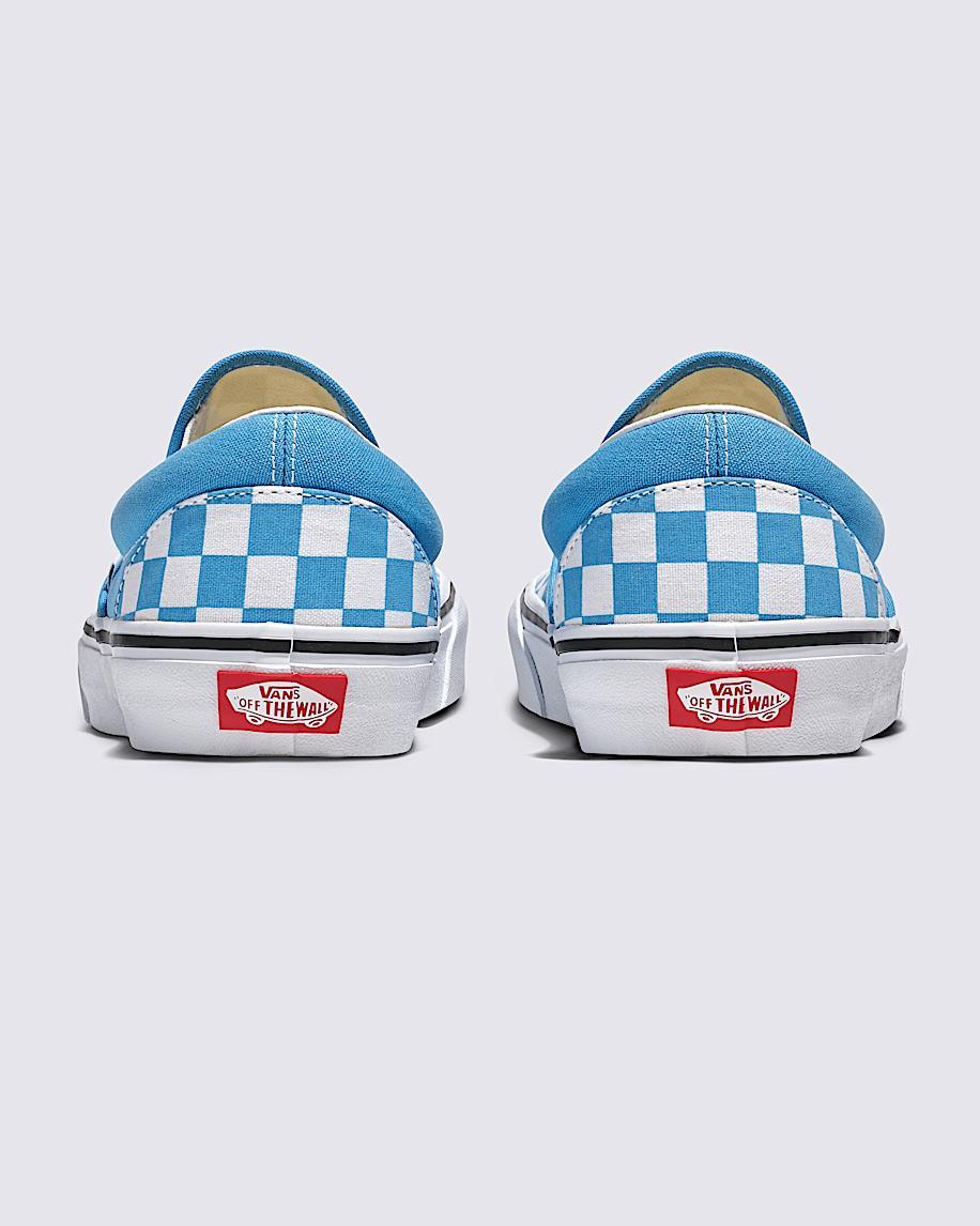 Classic Slip-On Checkerboard Shoe in Heritage Blue / White| Vans US Product Image