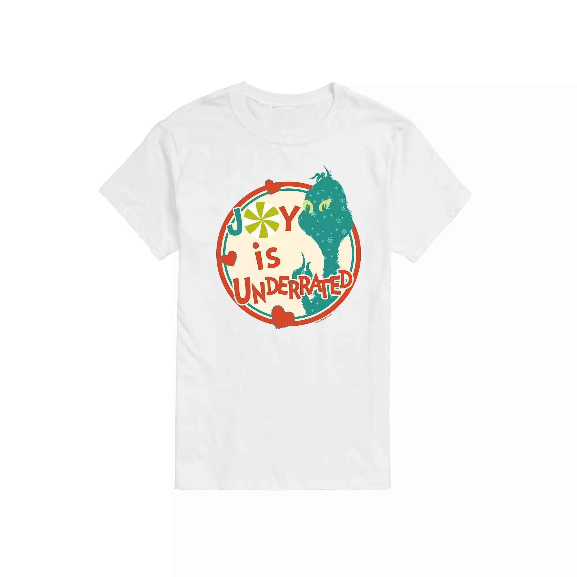 Mens Dr. Seuss The Grinch Joy Is Underrated Graphic Tee Product Image