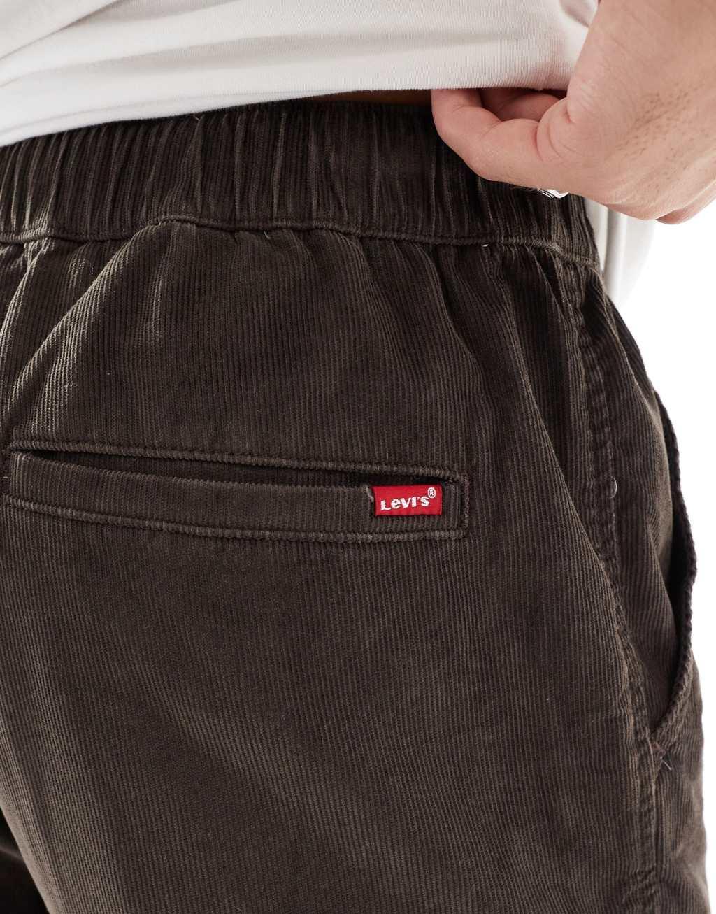 Levi's XX easy drawstring loose corduroy chinos in brown Product Image