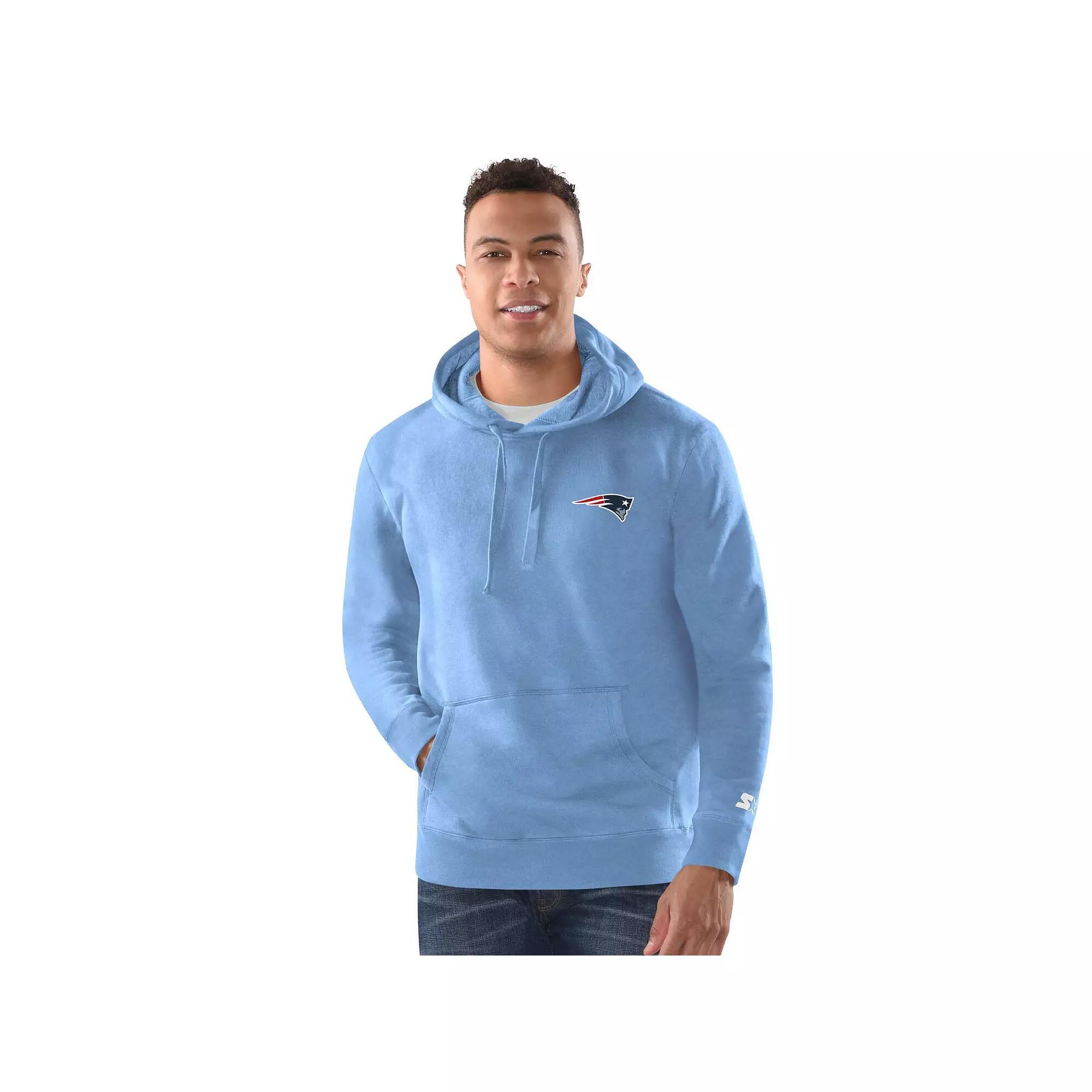 Men's Starter  Heather Gray Kansas City Chiefs Pullover Hoodie, Size: Large, Grey Product Image