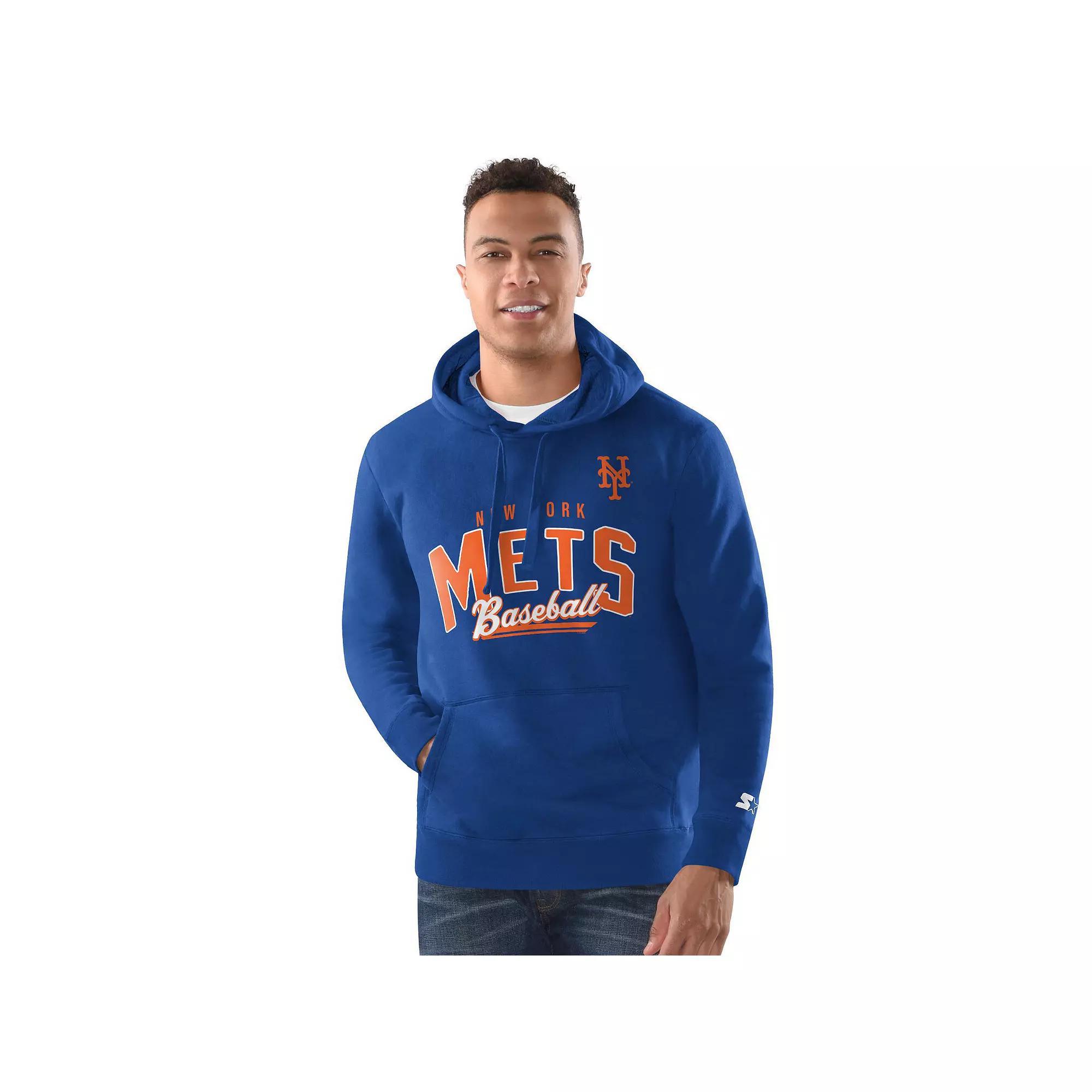 Men's Starter Royal Chicago Cubs Classic Pullover Hoodie, Size: 2XL, Blue Product Image
