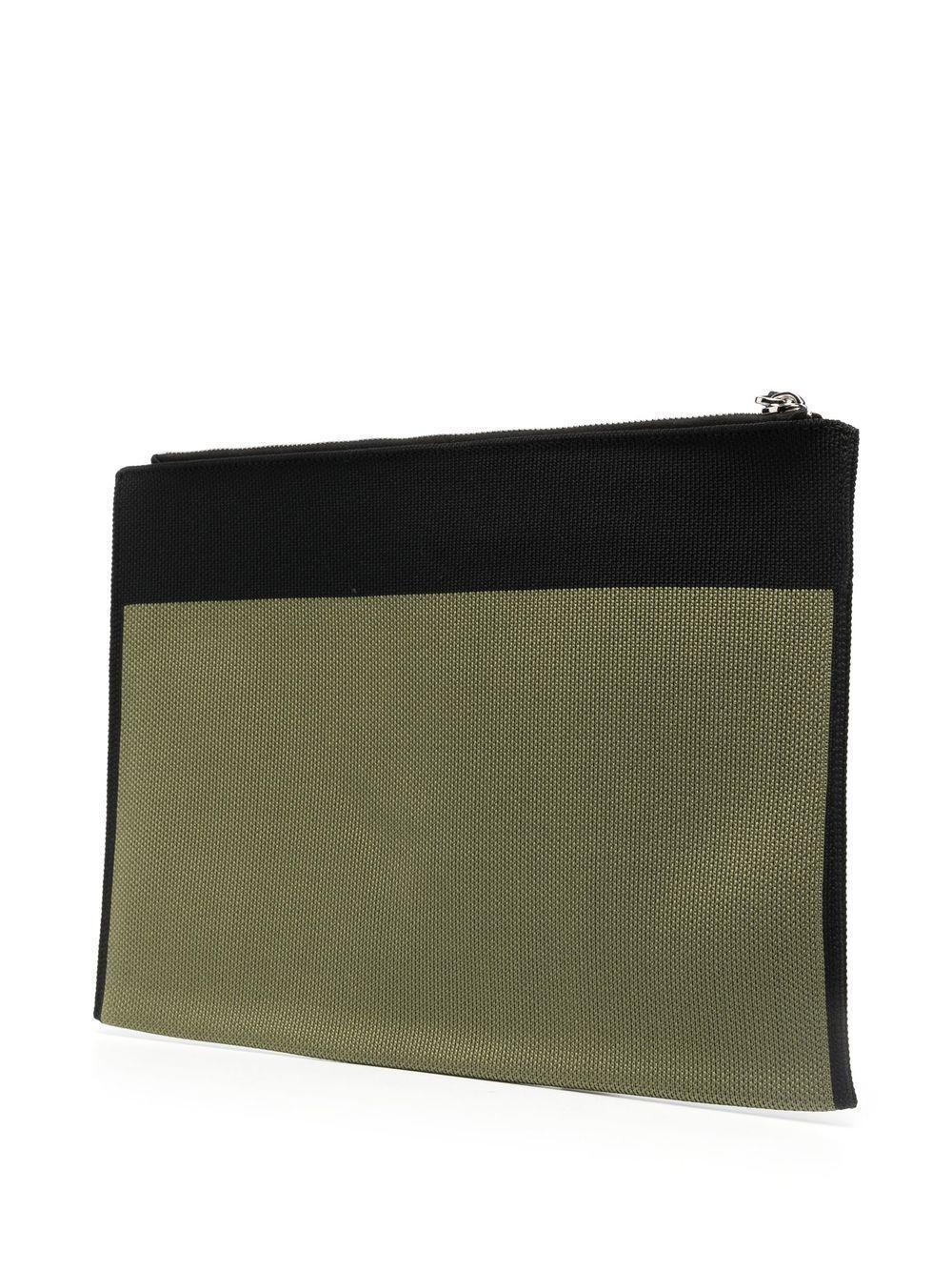 logo-jacquard clutch bag Product Image