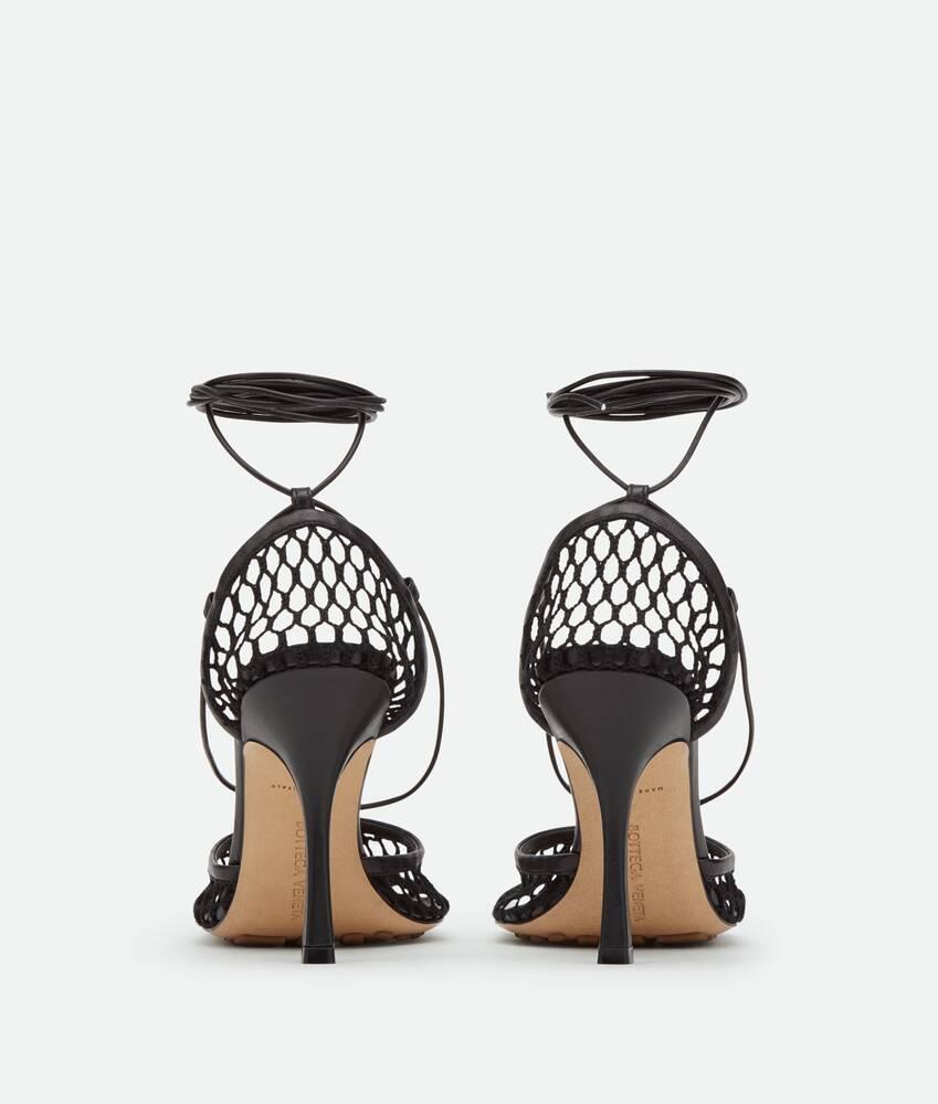 Women's Stretch Lace-Up Sandal in Black Product Image