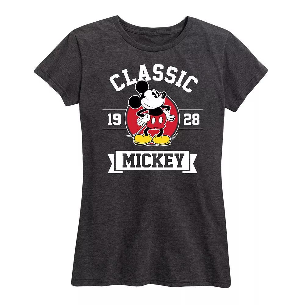 Disney's Mickey Mouse Women's Classic 1928 Graphic Tee, Size: Large, Grey Blue Product Image