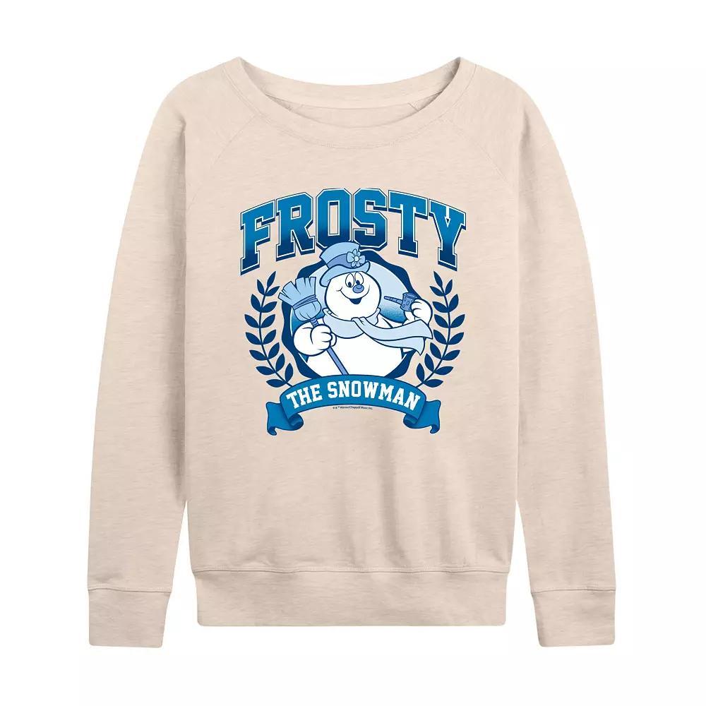 Womens Frosty The Snowman Collegiate French Terry Long Sleeve Tee Product Image